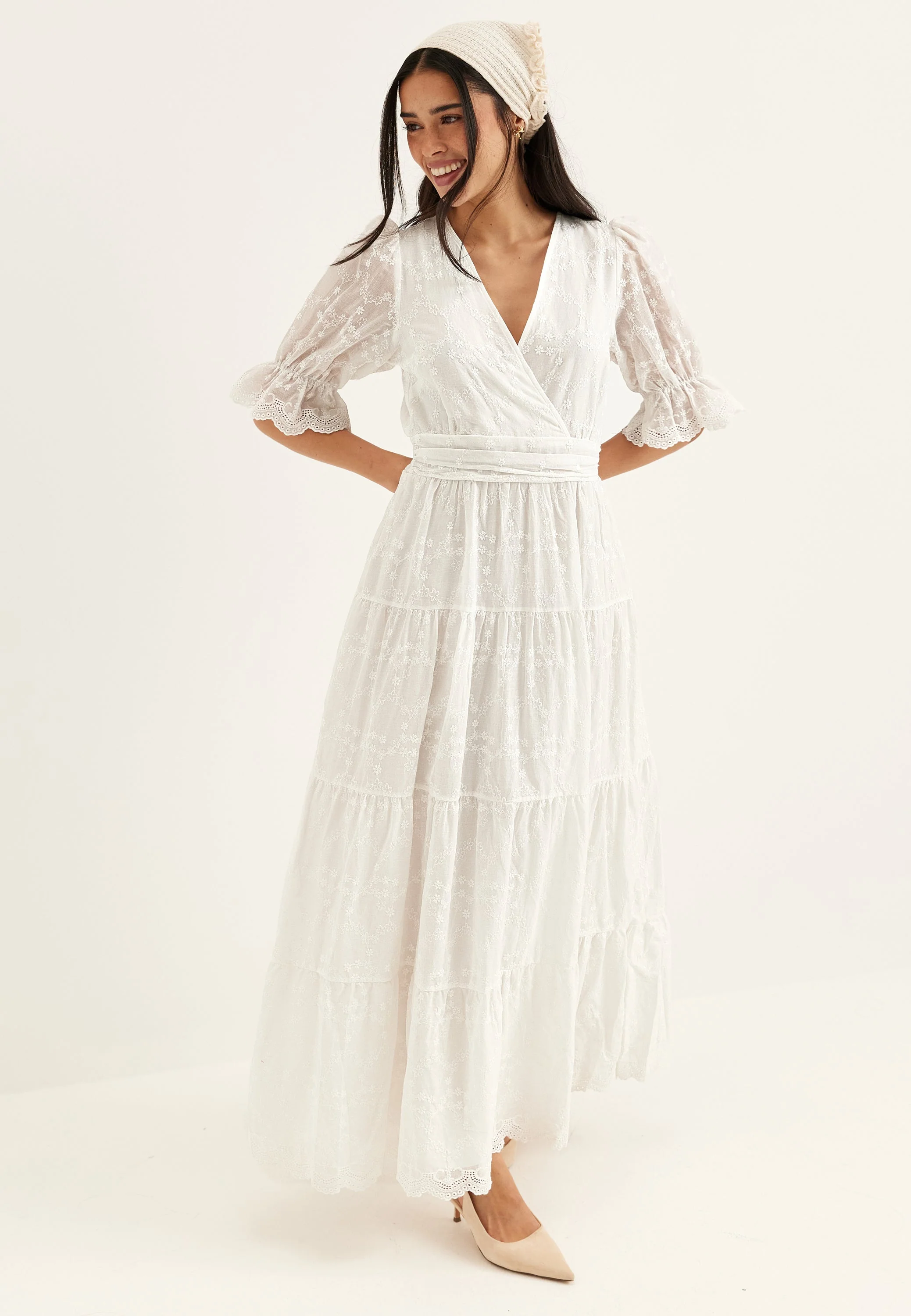 Broderie Anglaise Maxi Dress - Image 3
