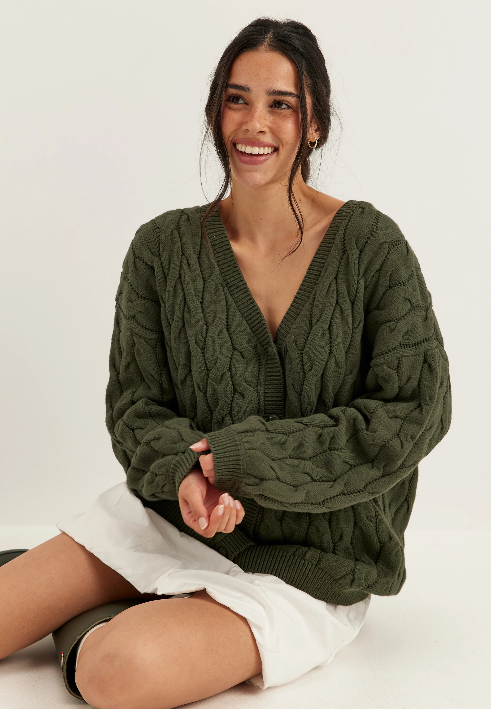 Cable Knit Cardigan - Image 5