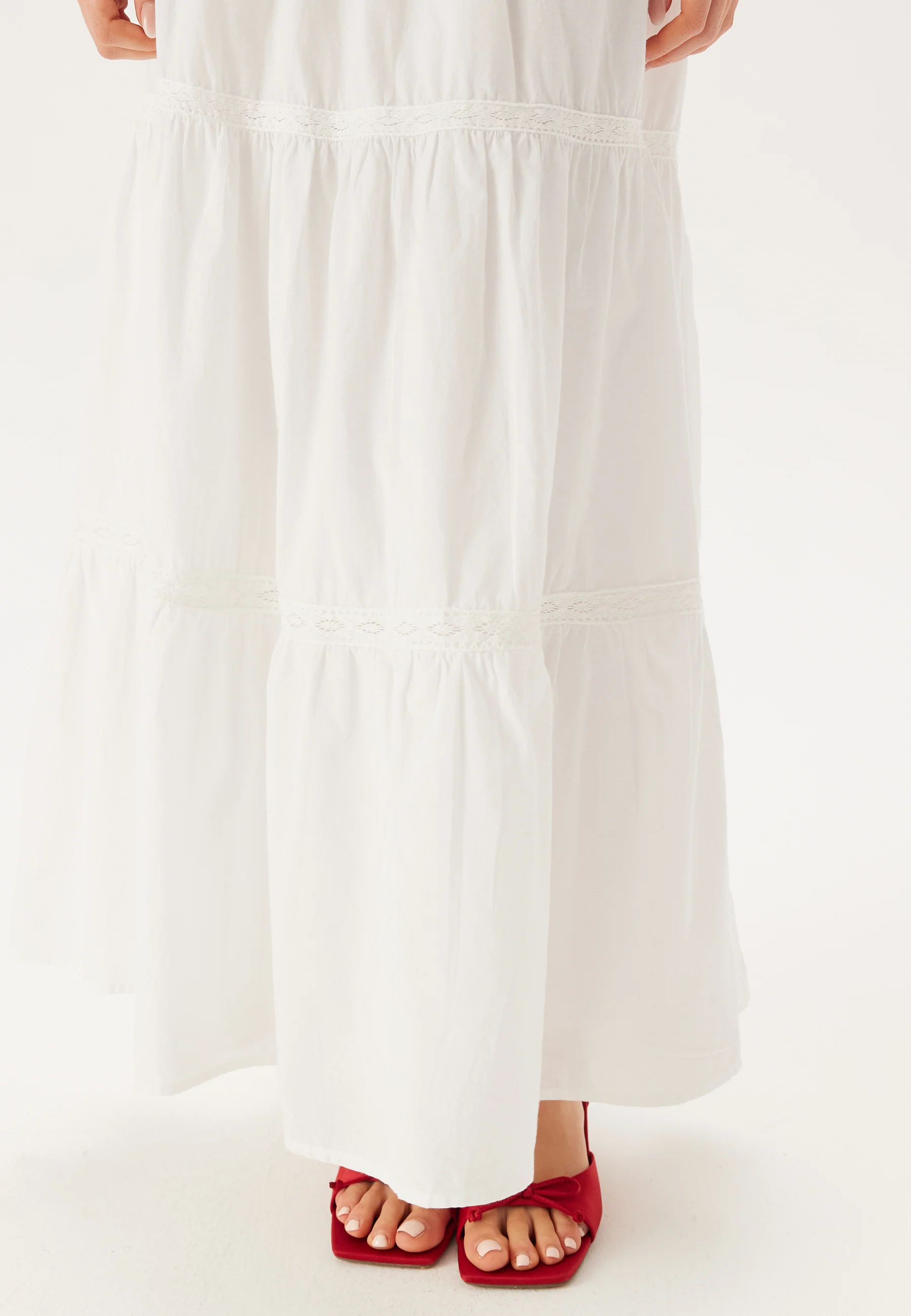 Cotton Lace Maxi Skirt - Image 4
