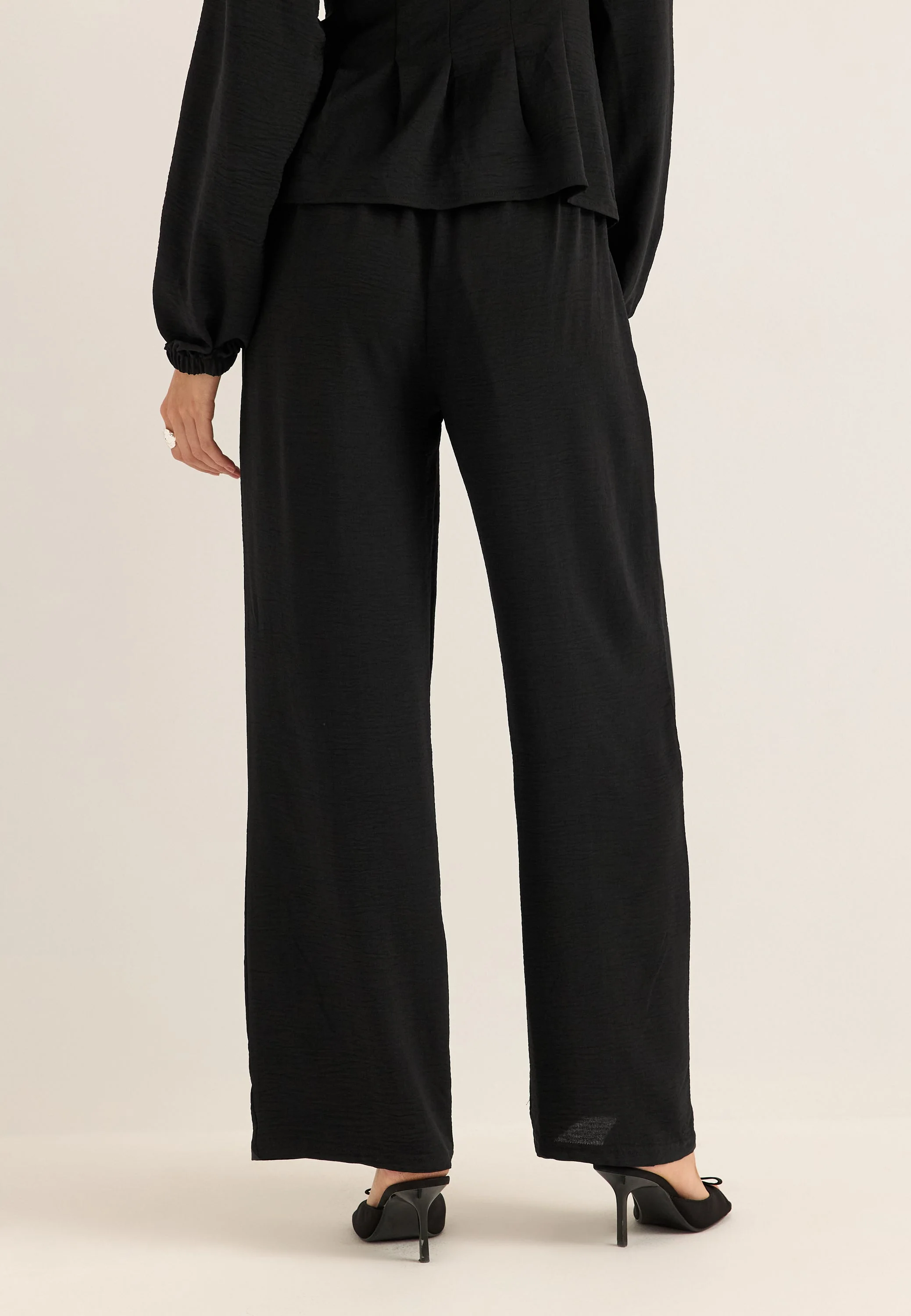 Crepe Front Seam Trousers - Image 3