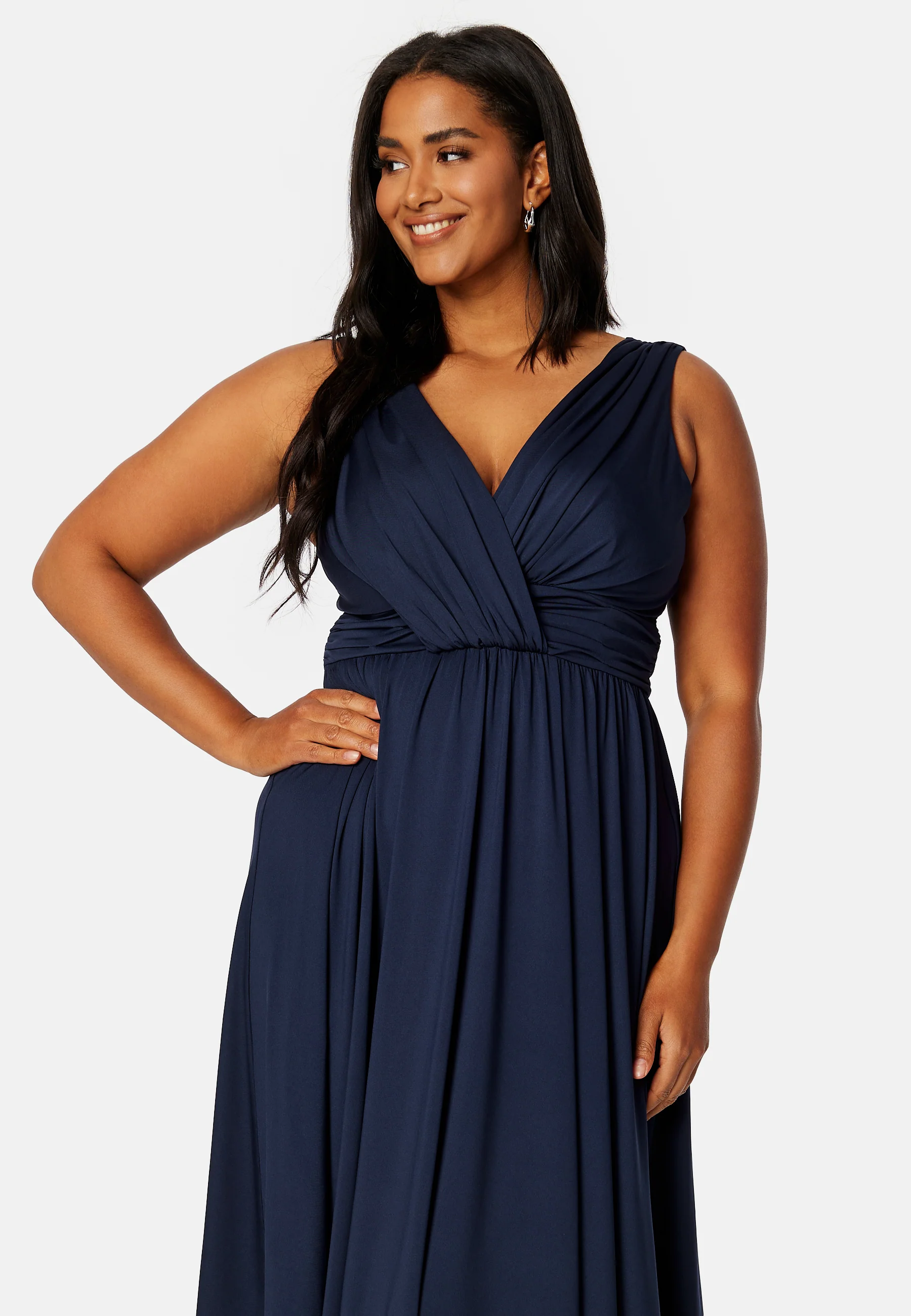 Draped Soft Midi Dress - Image 7