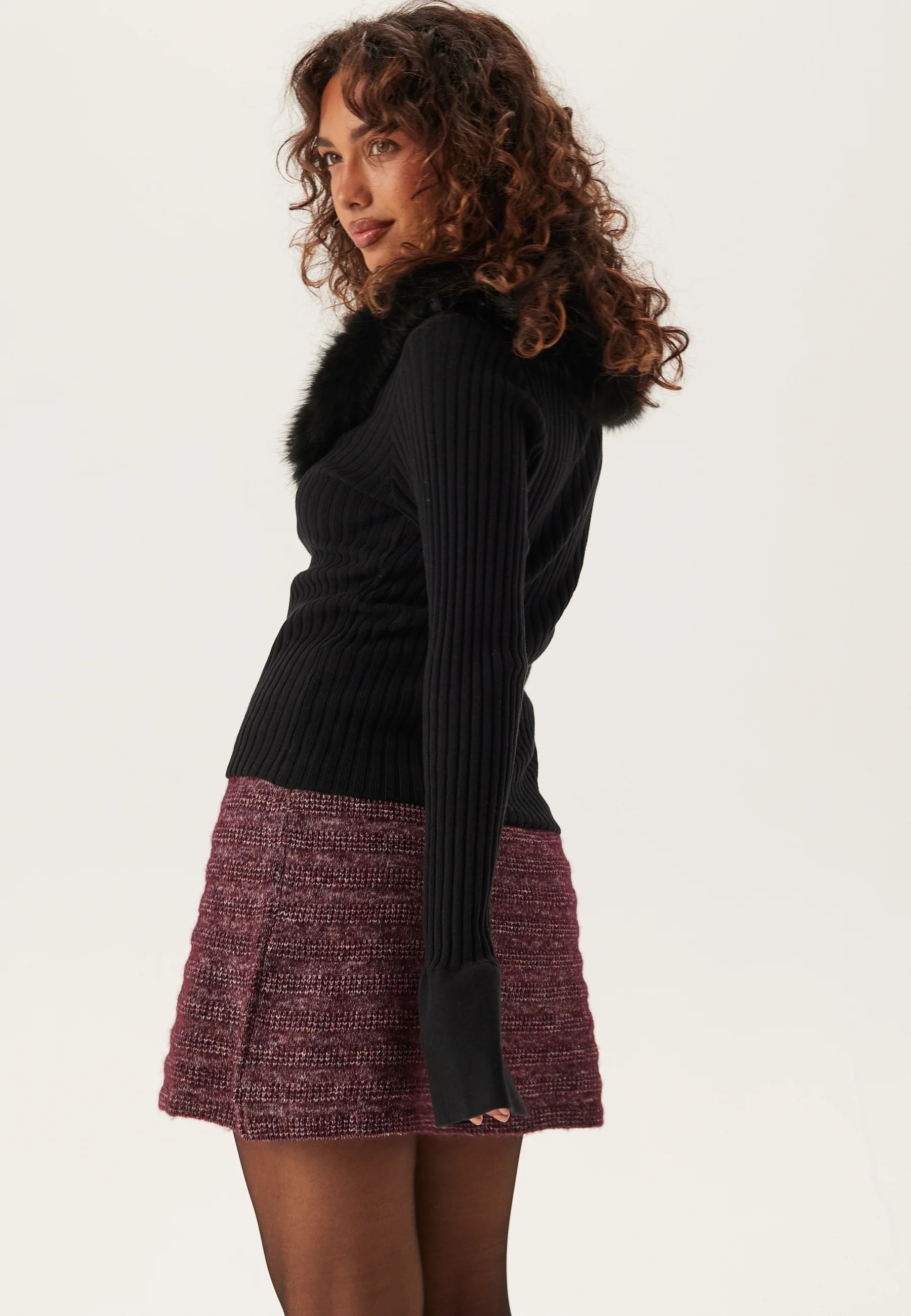 Faux Fur Cardigan - Image 8