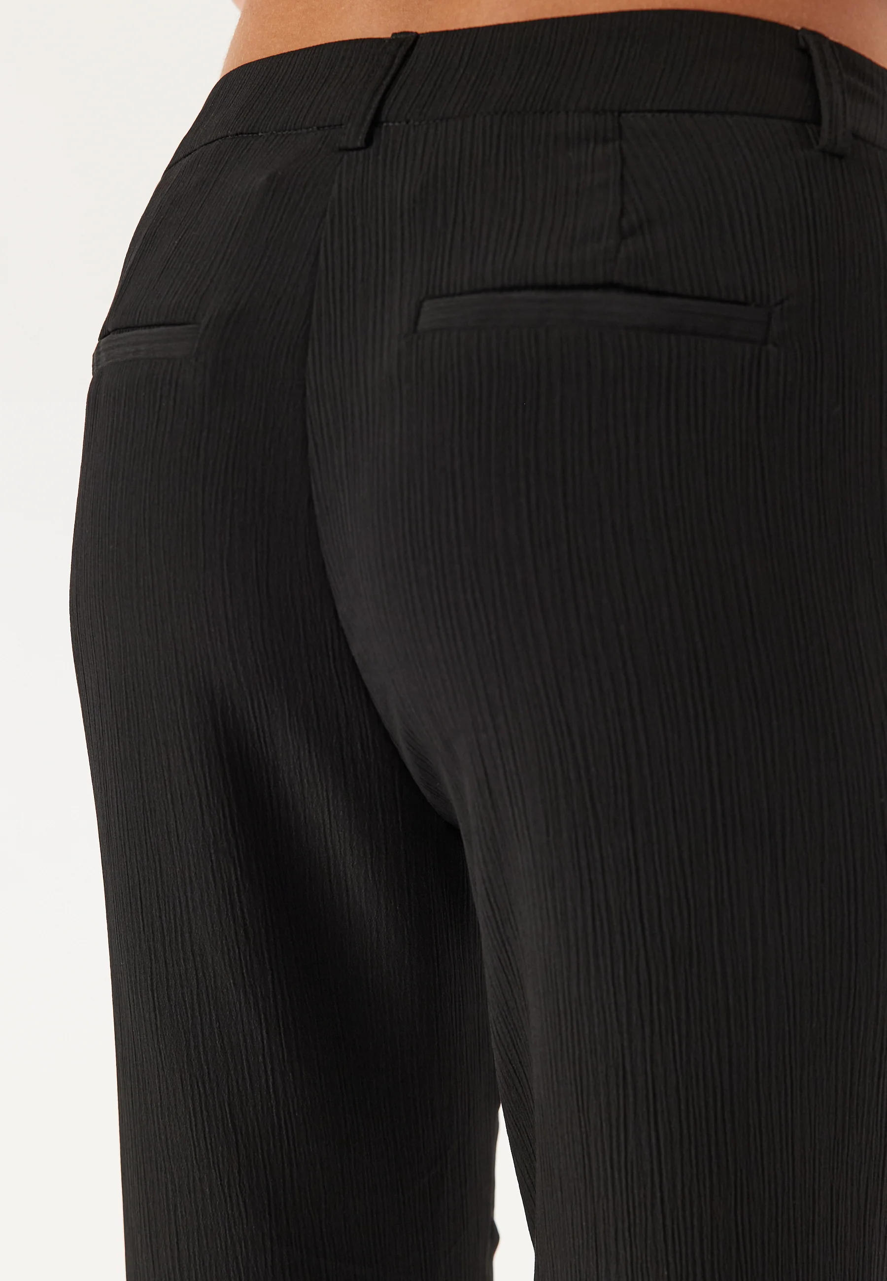 Flared Structured Suit Trousers - Image 5