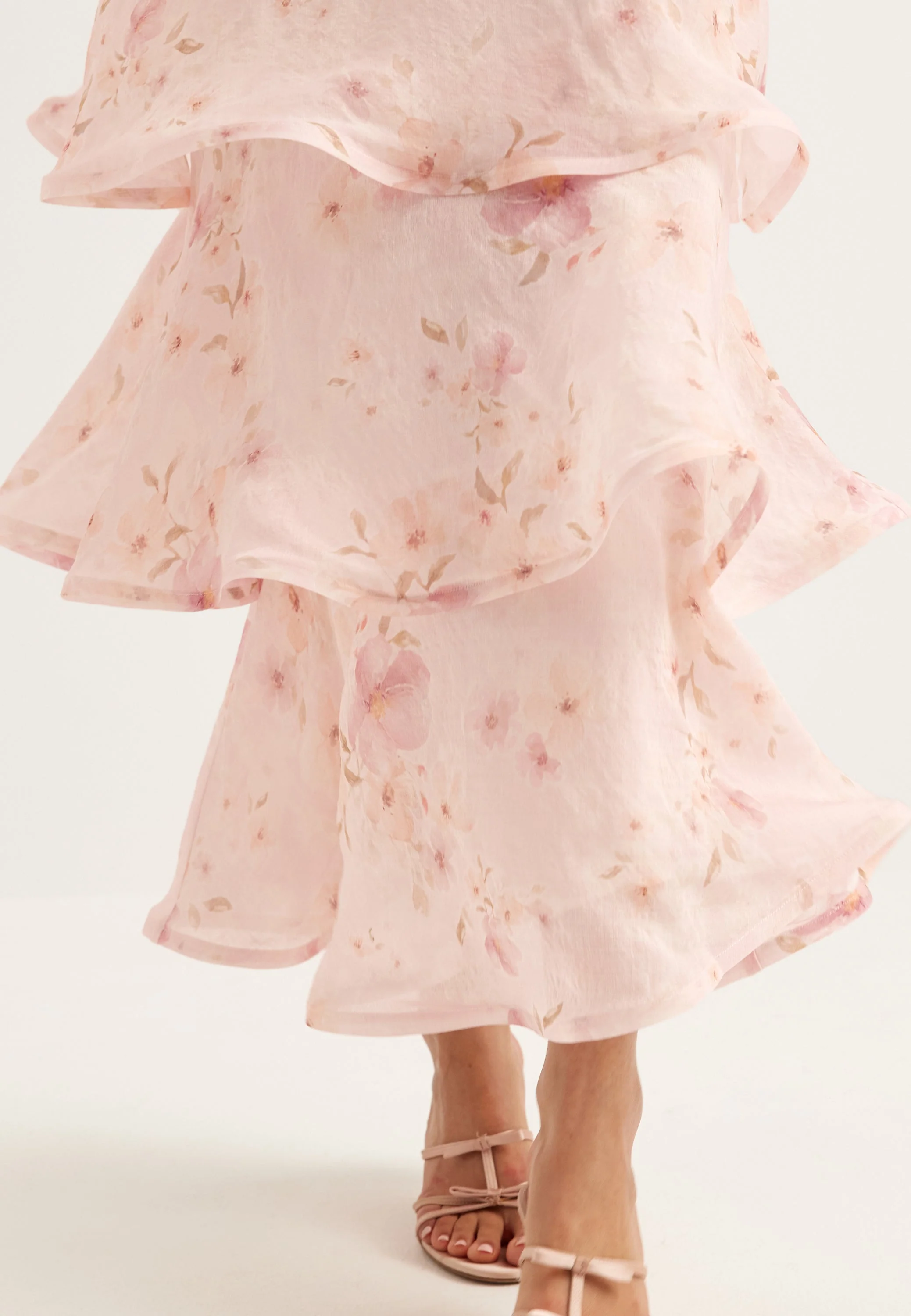 Flounce Sheer Ankle Skirt - Image 5