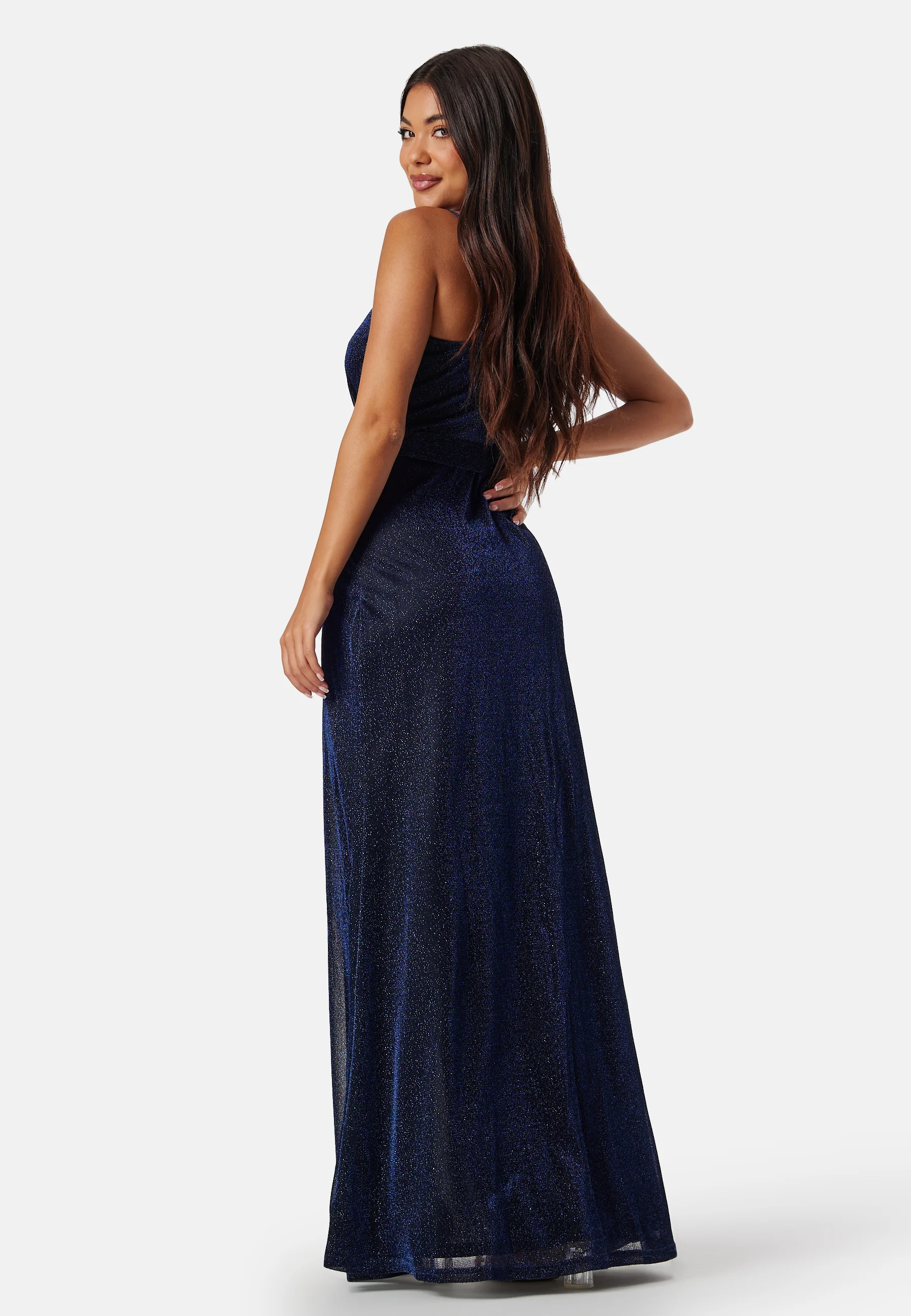Glitter Wrap Front Maxi Dress - Image 2