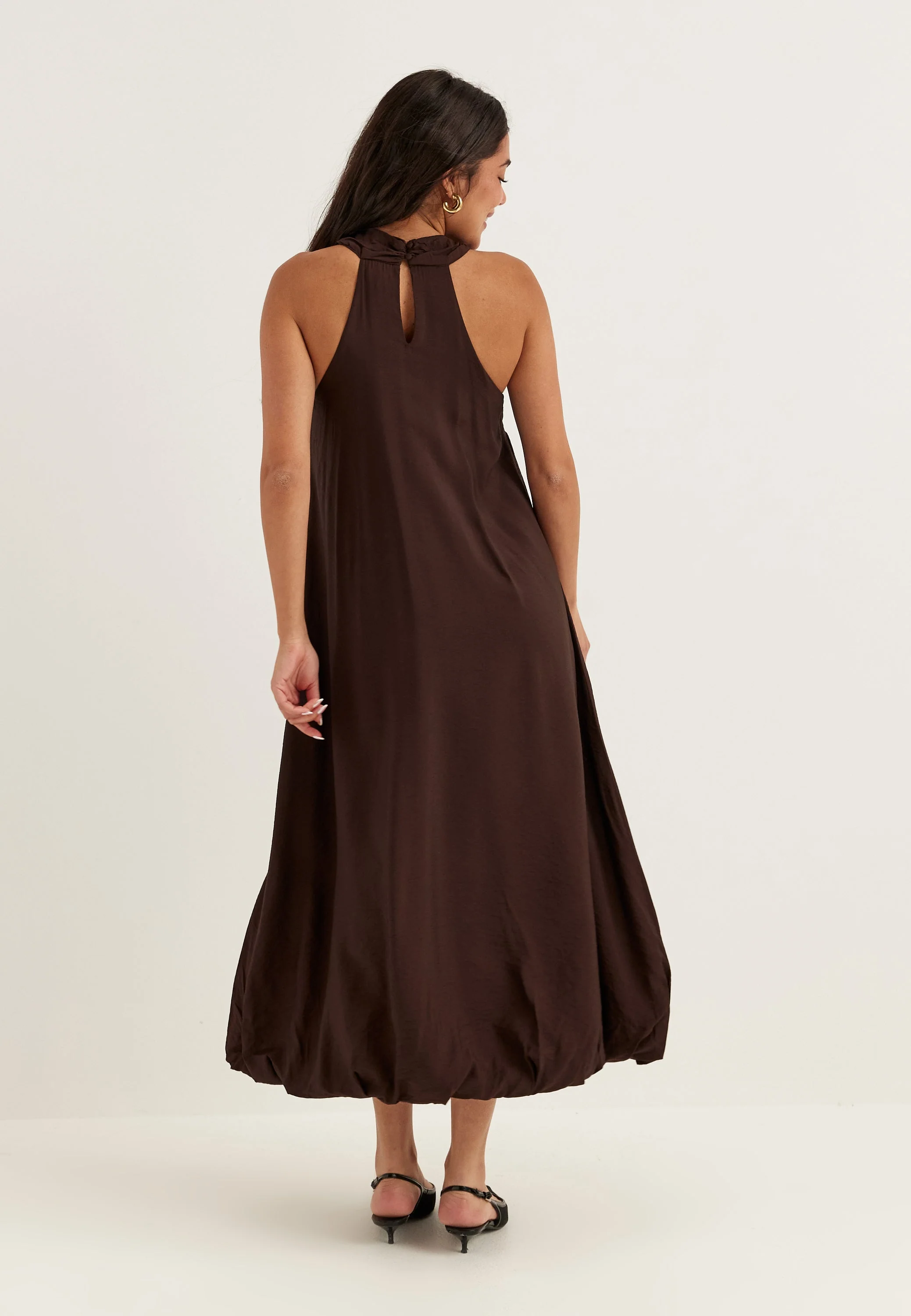 Halter Neck Balloon Dress - Image 3