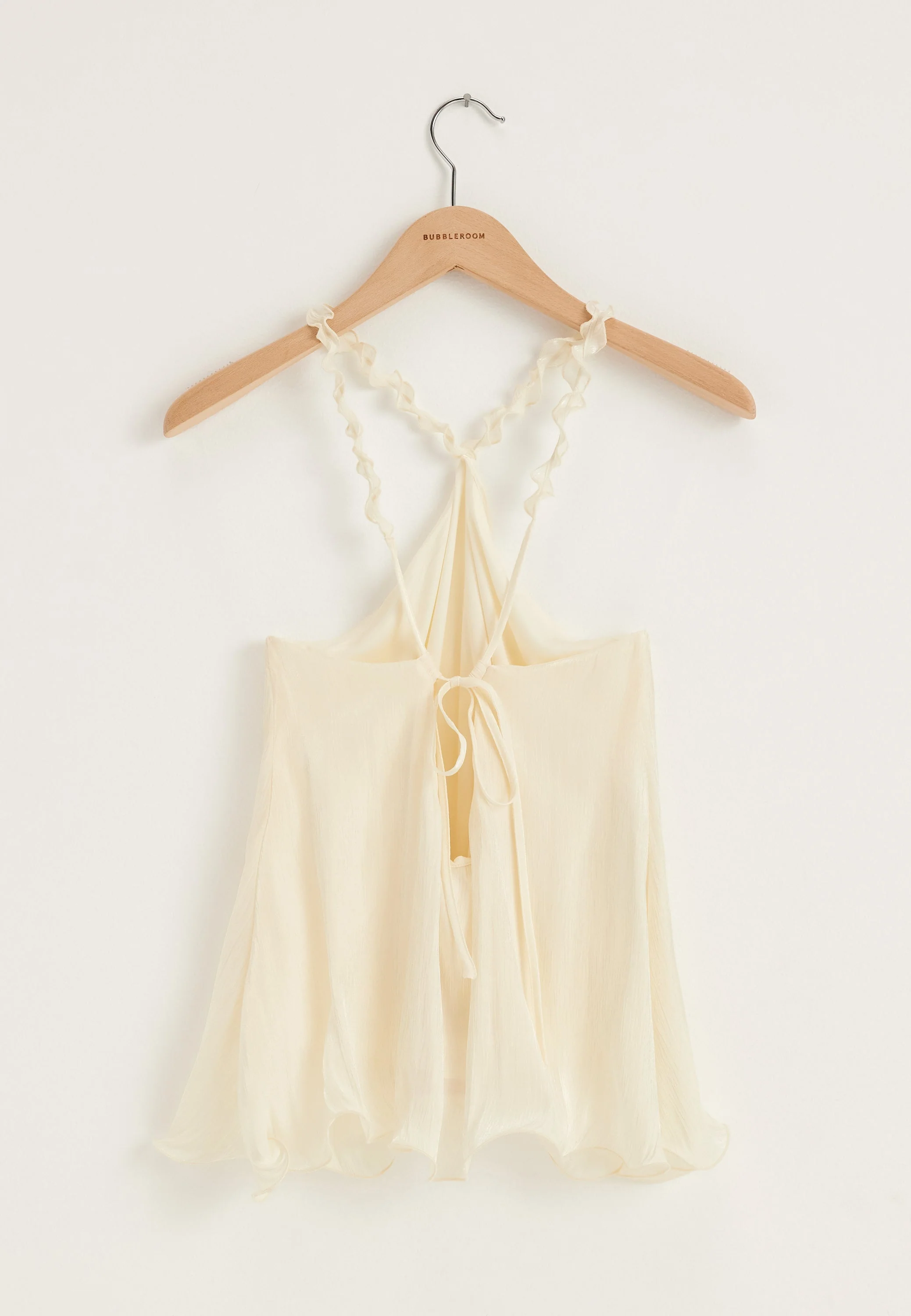 Halterneck Shimmer Flounce Top - Image 11
