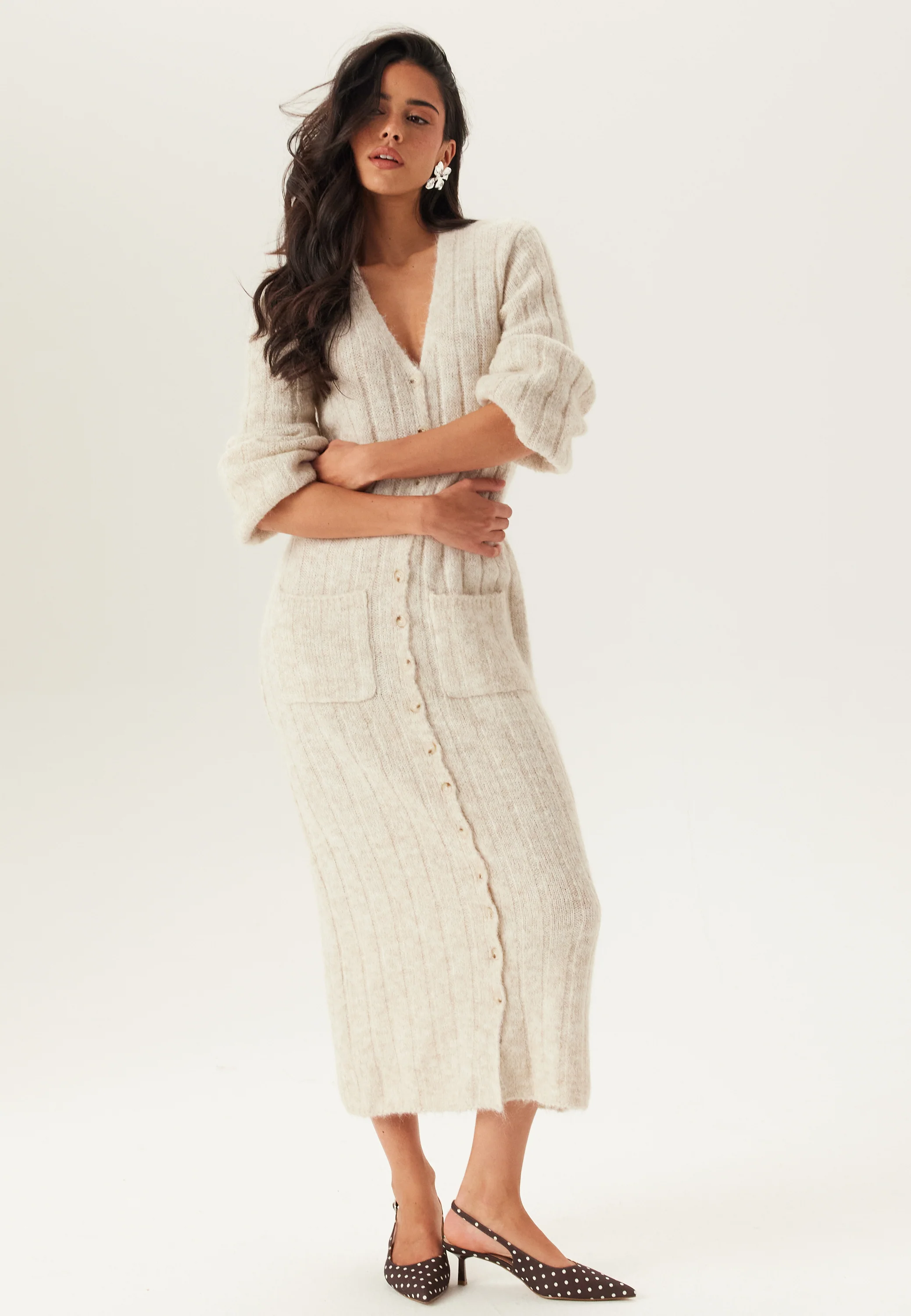 Knitted Cardigan Dress - Image 6