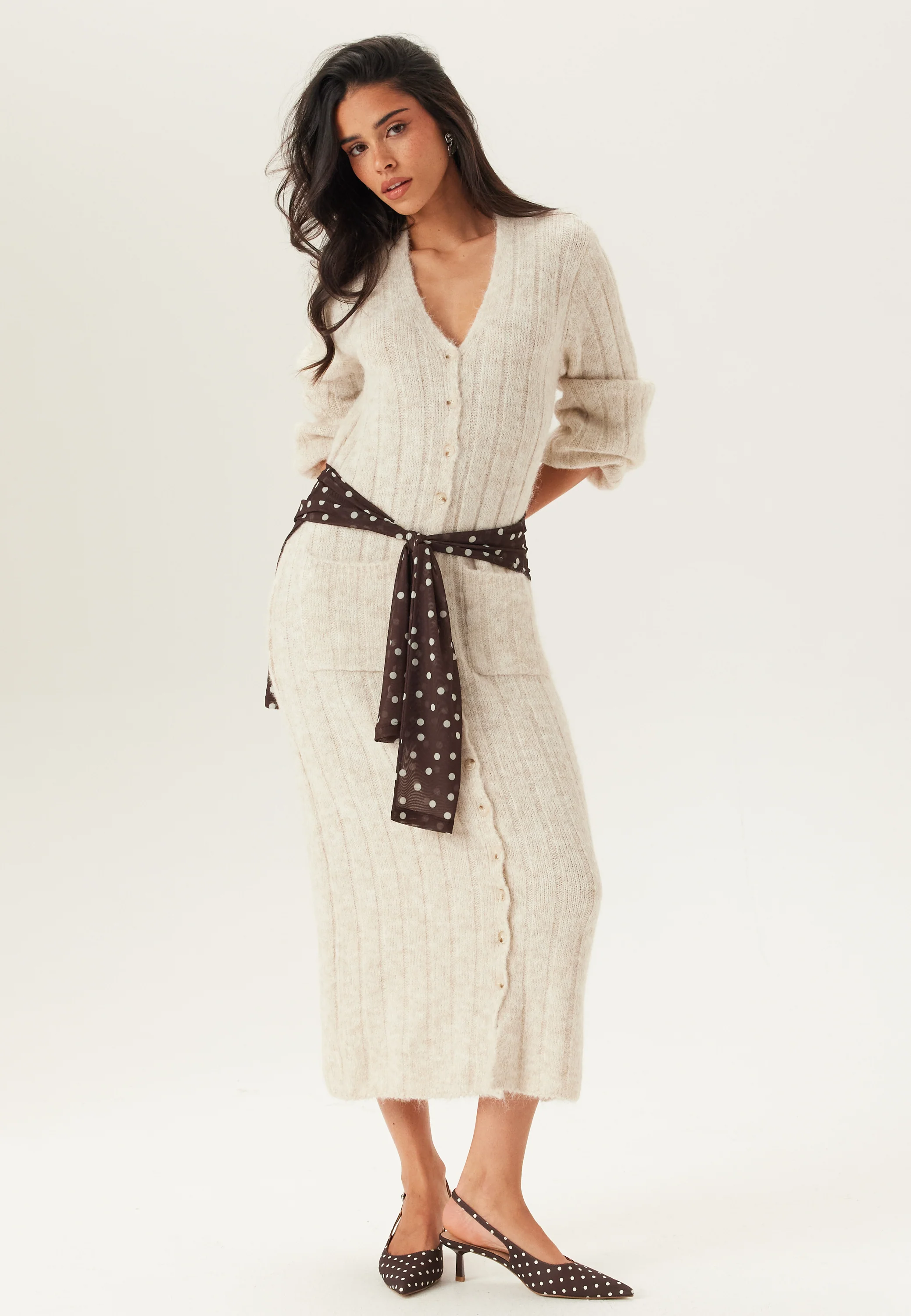 Knitted Cardigan Dress - Image 8