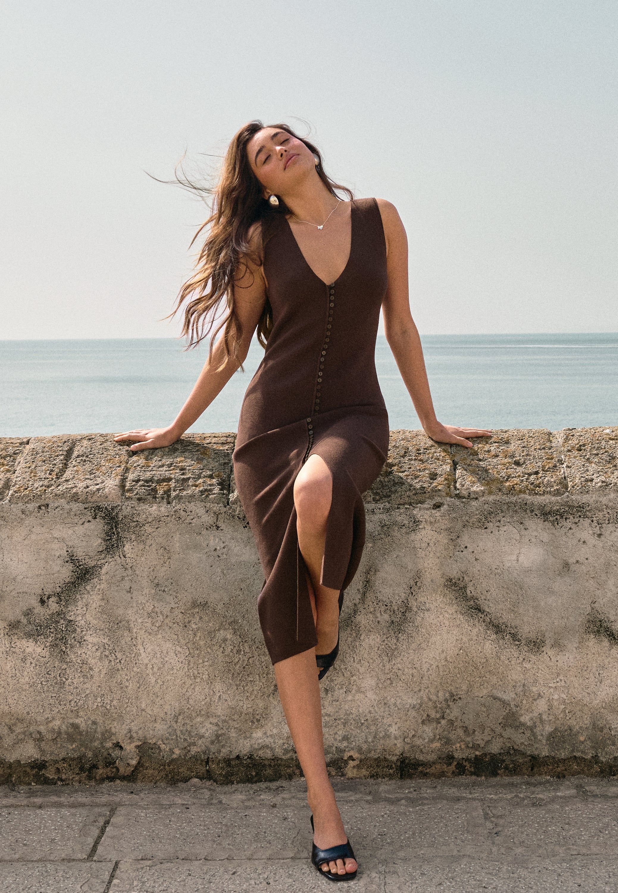 Knitted Vest Dress - Image 6