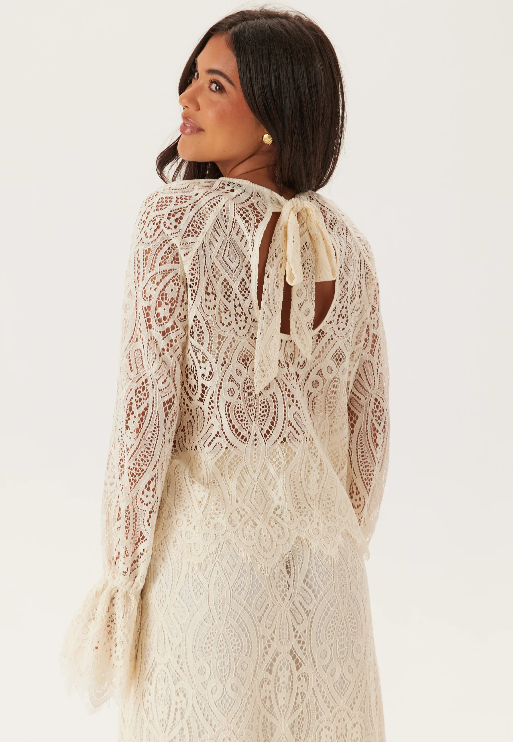 Lace Bow Blouse - Image 3