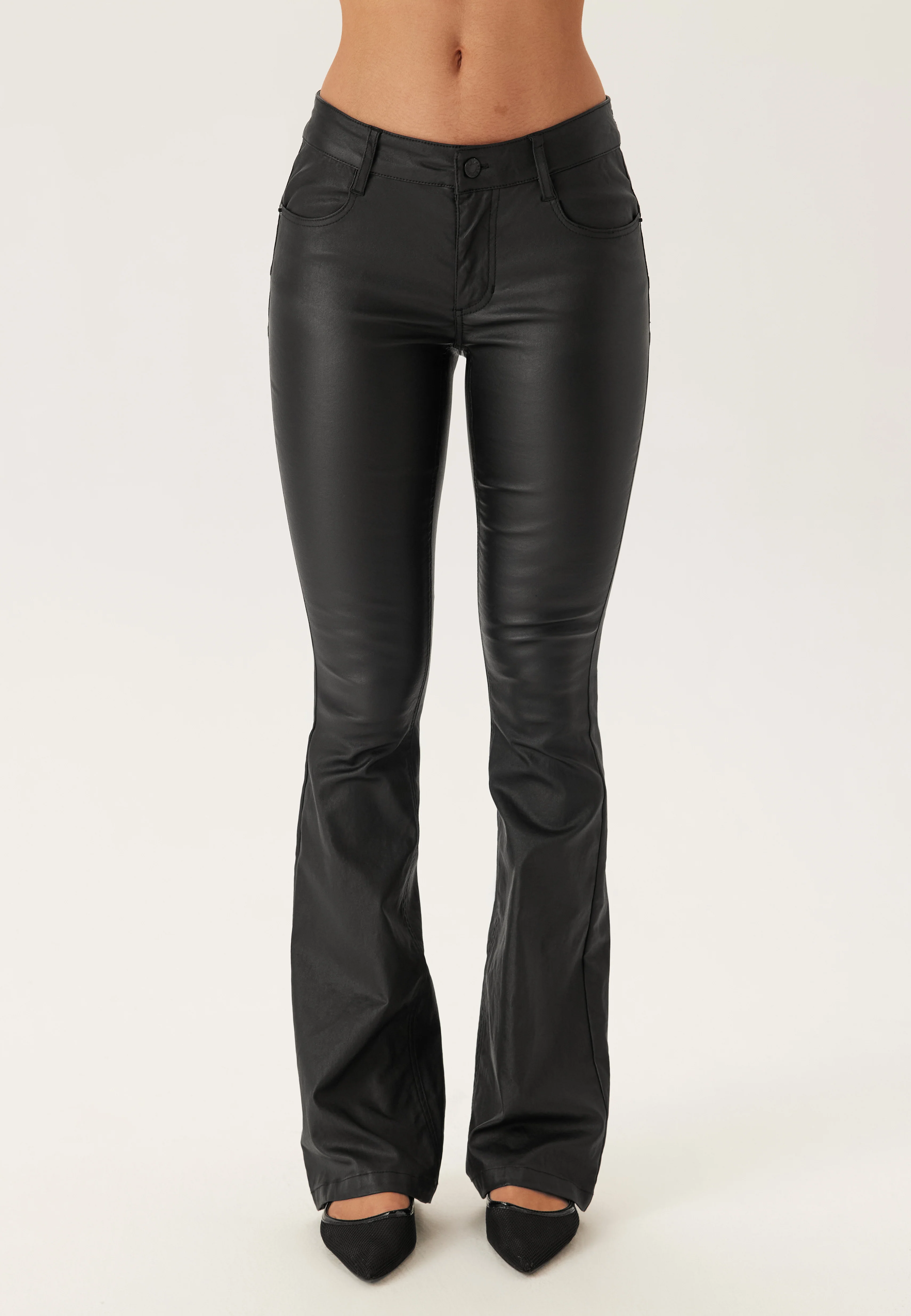 Low Waist Push-up Coated Jeans - Image 5