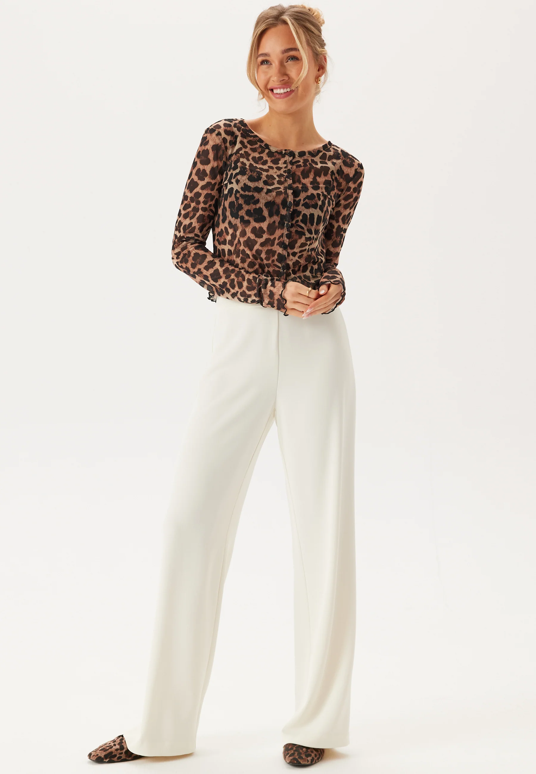 Mesh Cardigan Top - Image 3