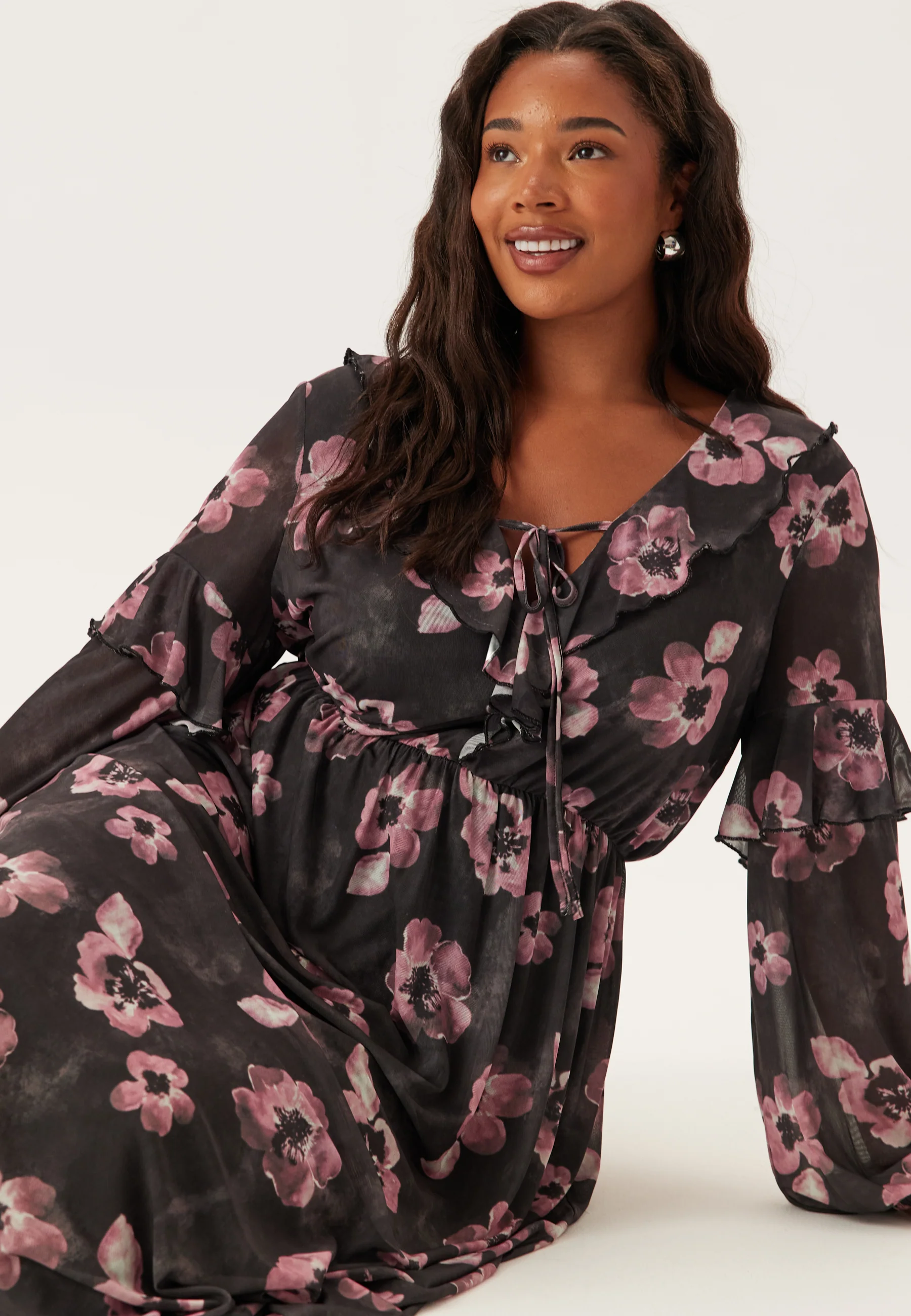 Mesh Frill Dress - Image 7