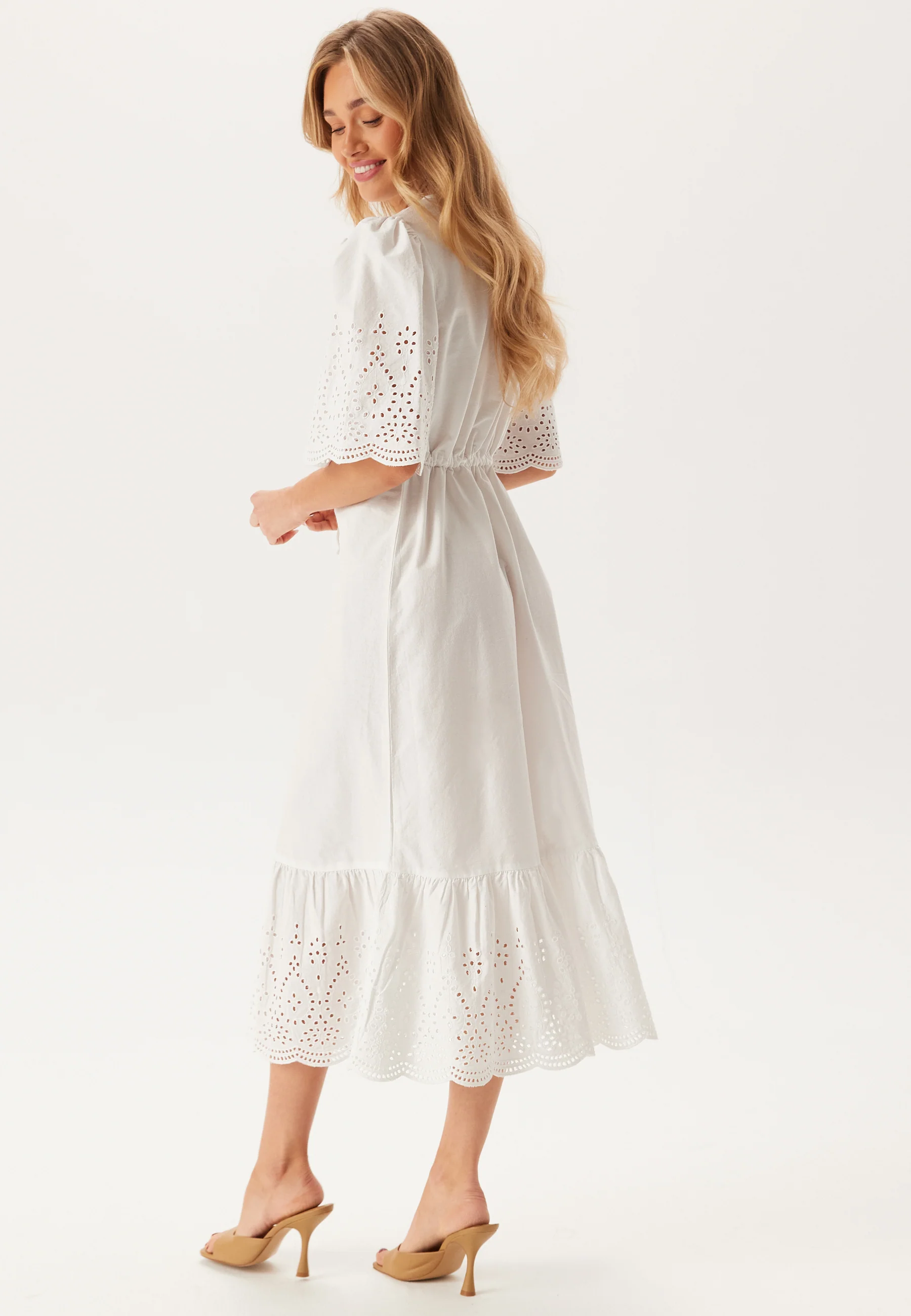 Midi Broderie Anglaise Dress - Image 2