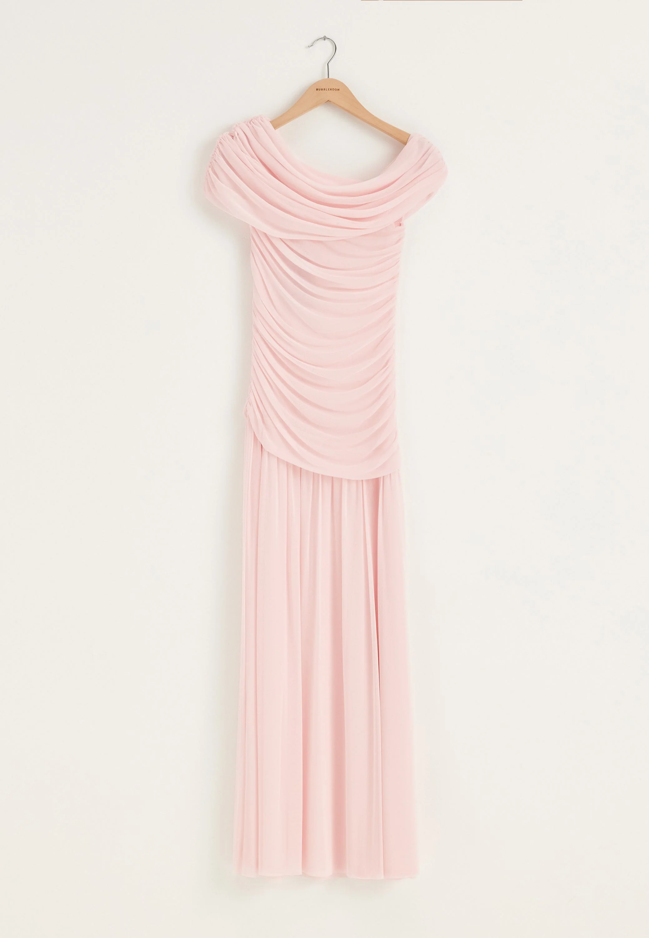 Off Shoulder Mesh Maxi Dress - Image 8