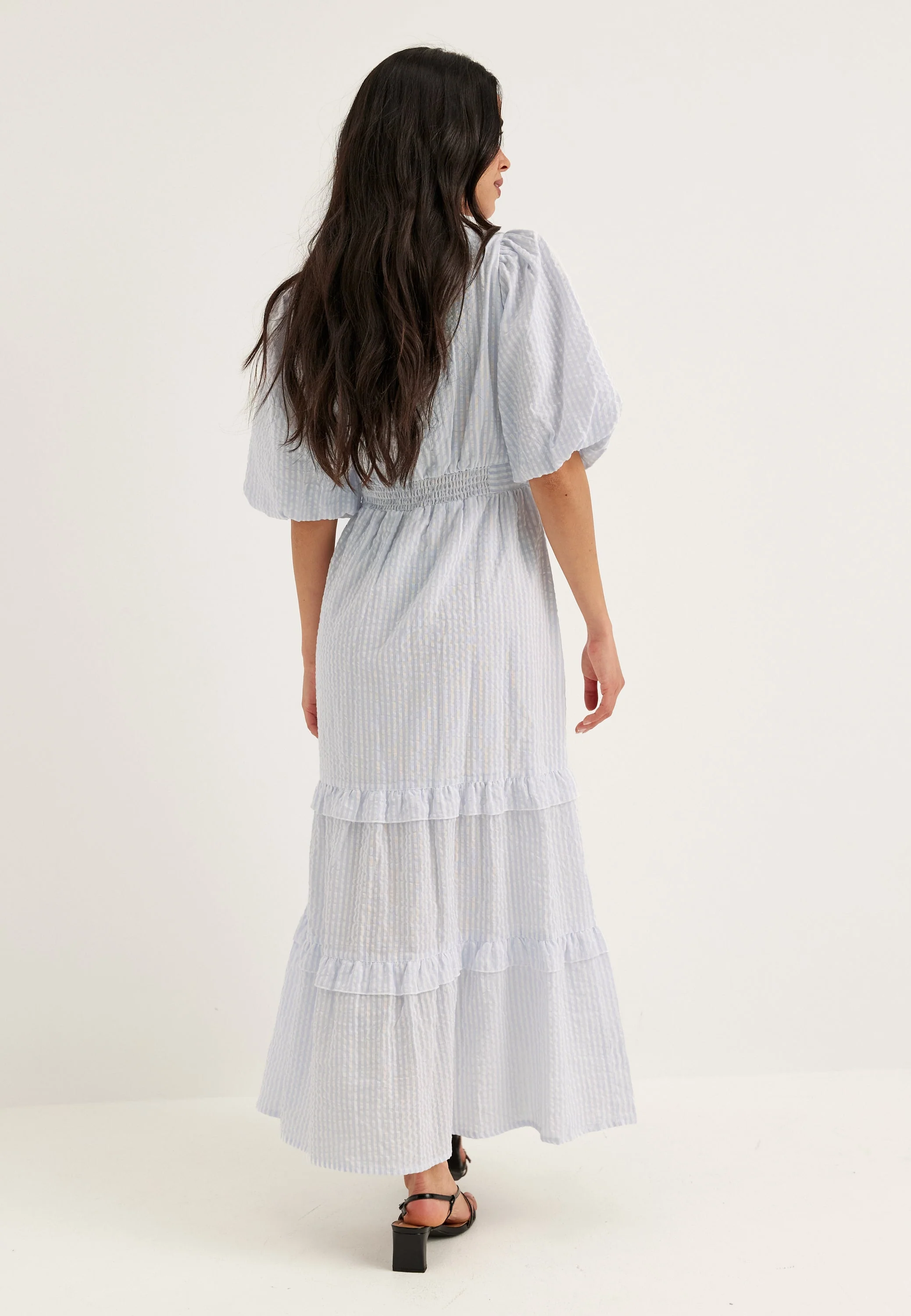 Puff Sleeve Frill Dress - Image 5