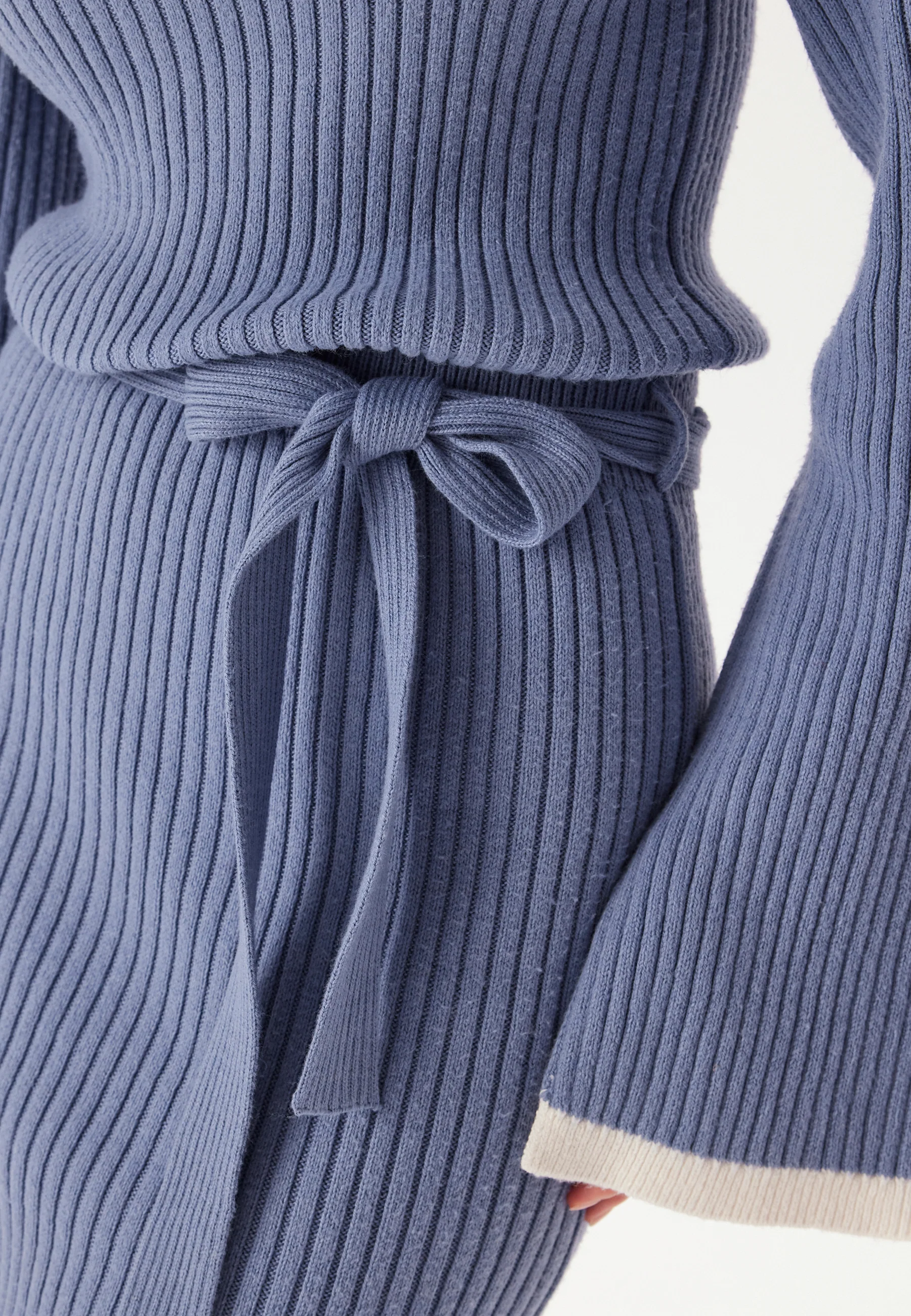 Round Neck Rib Knitted Maxi Dress - Image 4