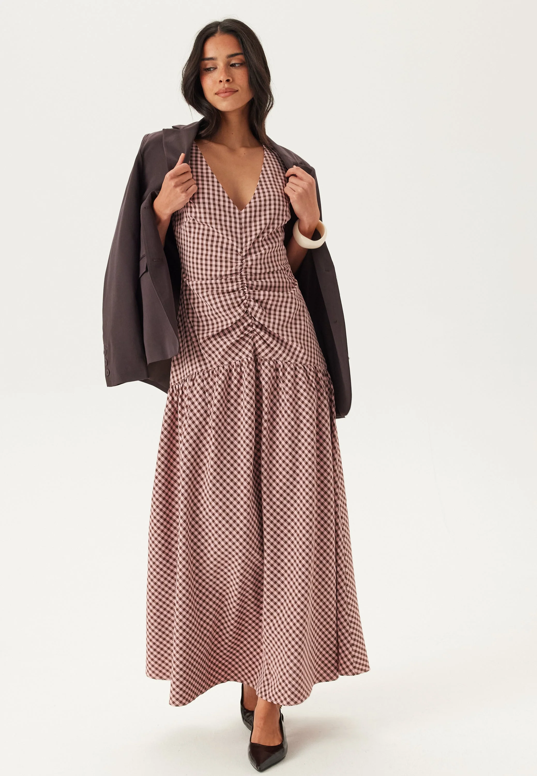 Ruched Front Ankle Dress - Image 4