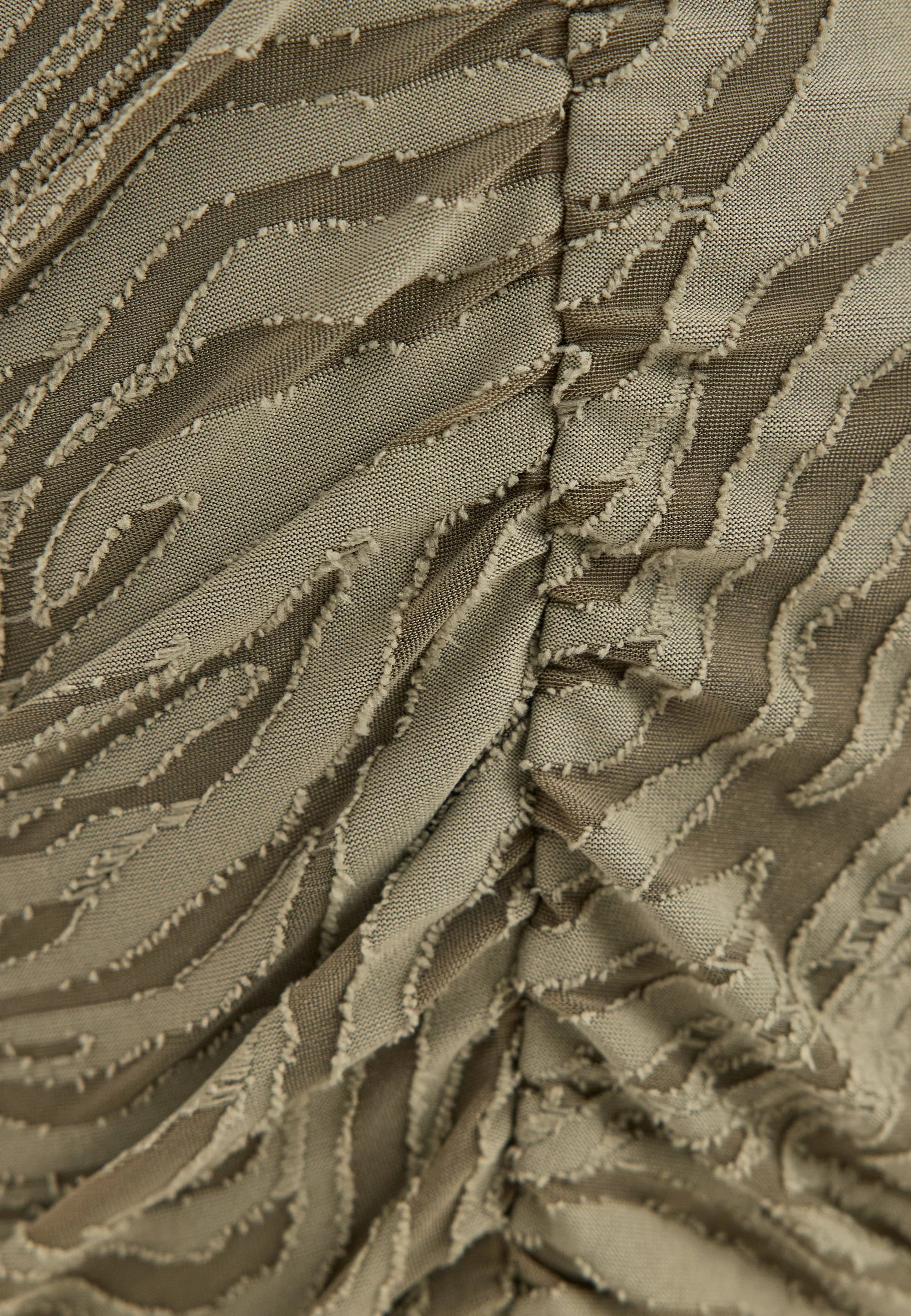 Ruched Puff Sleeve Dress - Image 5