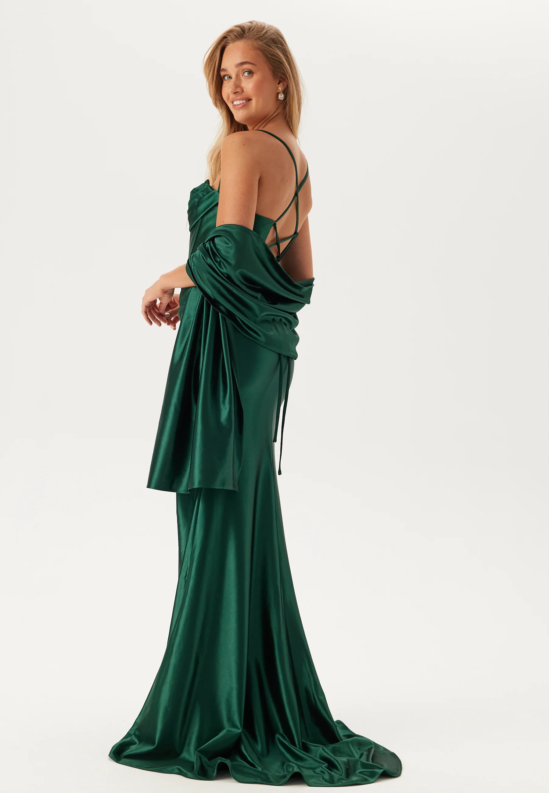 Satin Evening Dress - Image 6