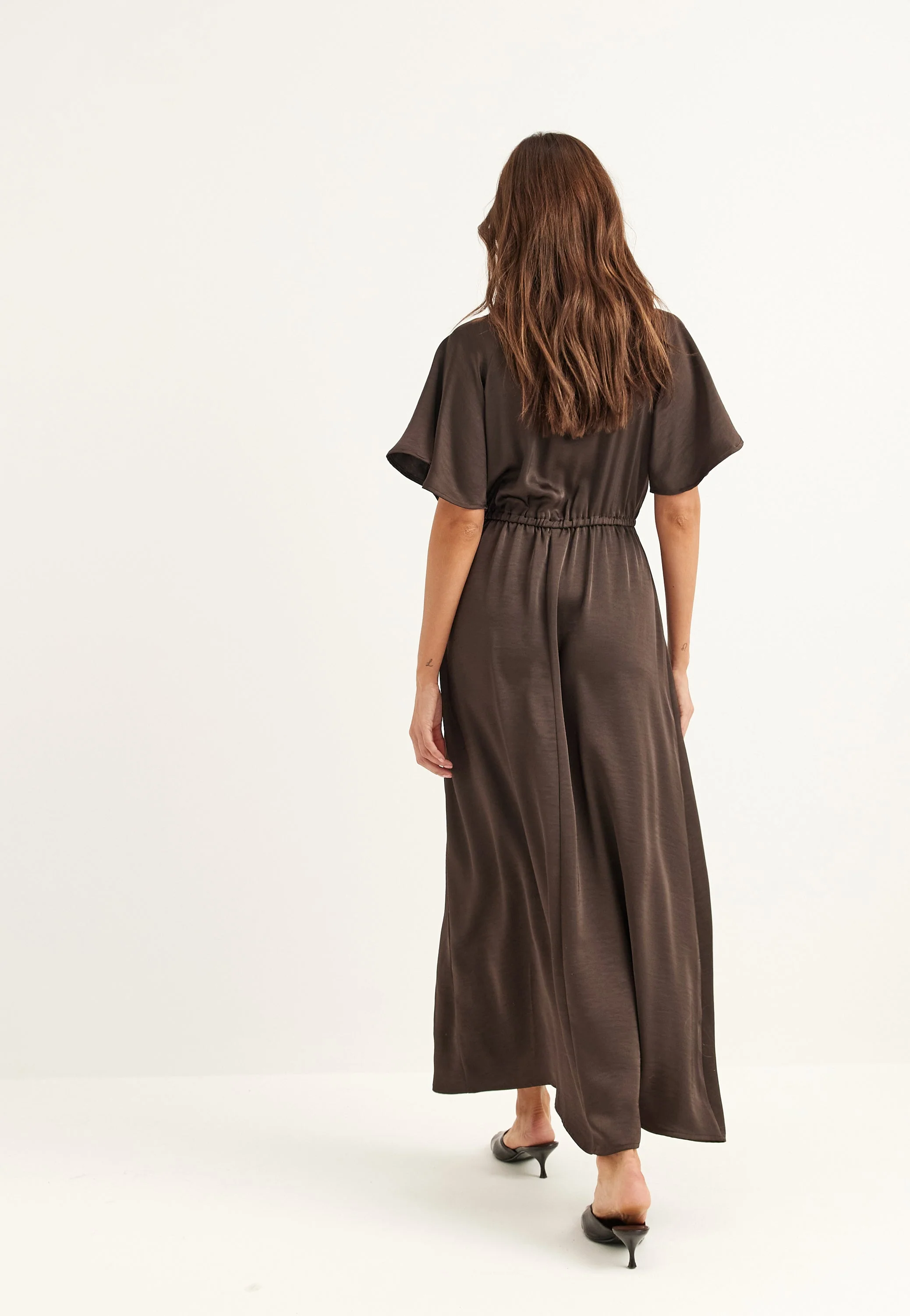 Satin Maxi Dress - Image 3