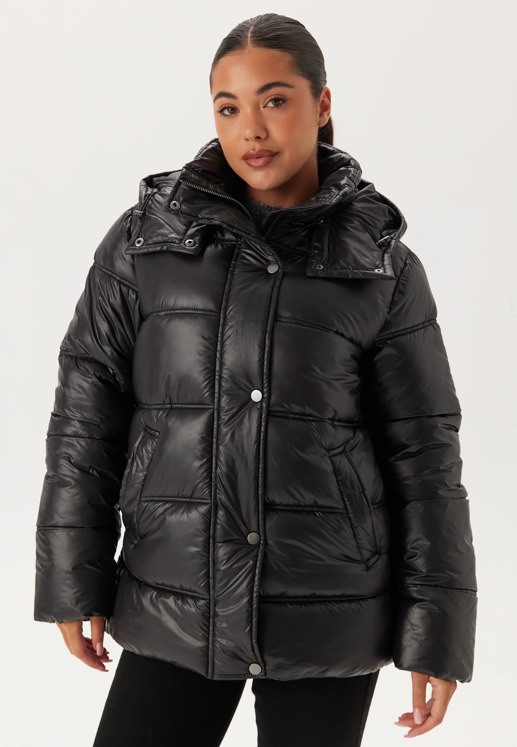 Semi Shiny Padded Jacket - Image 3