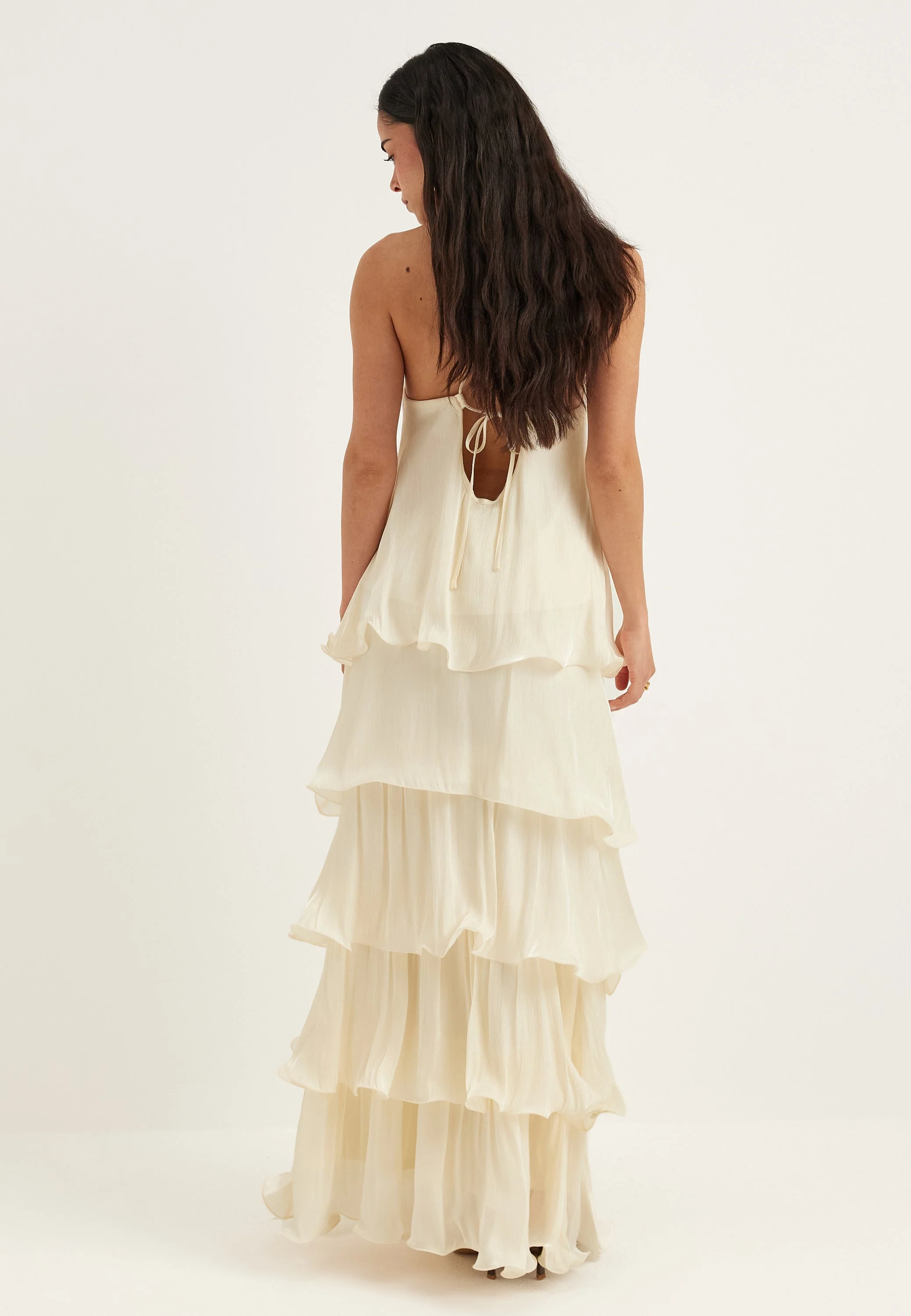 Shimmer Flounce Maxi Skirt - Image 4