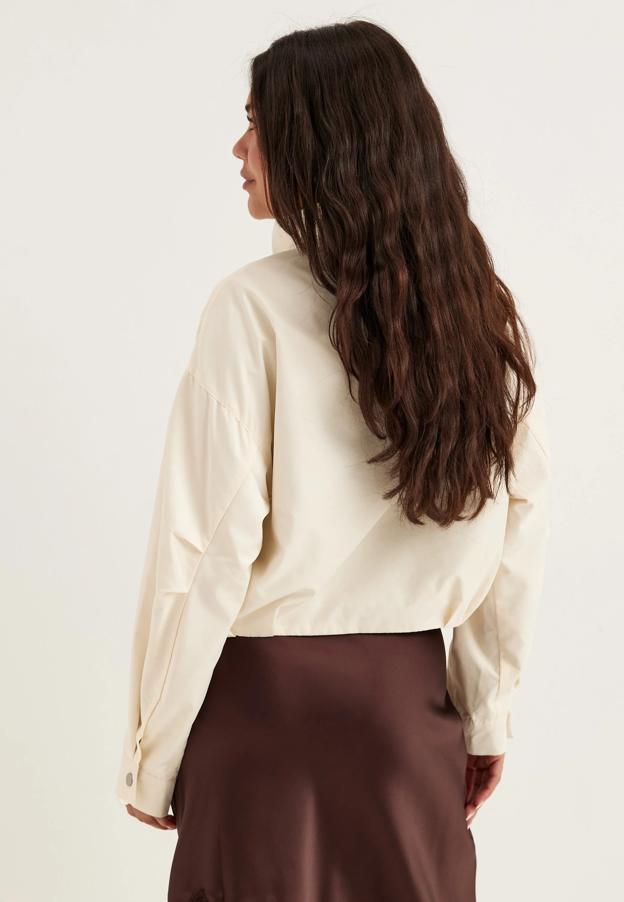 Short High Collar Jacket - Image 4