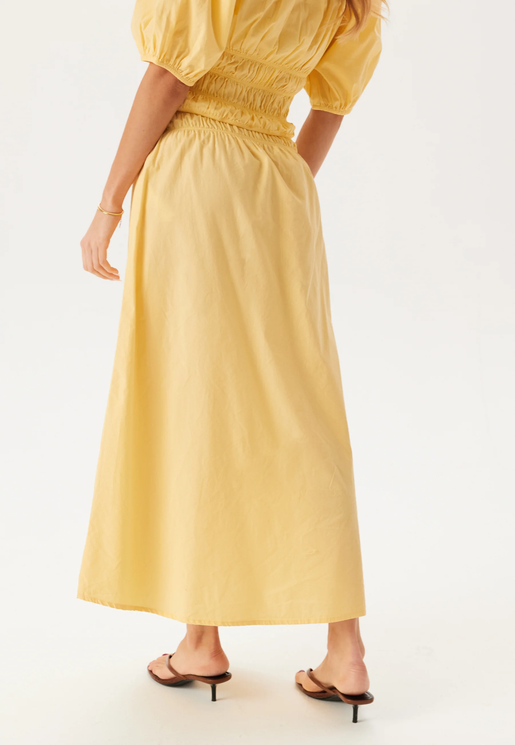 Smock Waist Maxi Skirt - Image 4