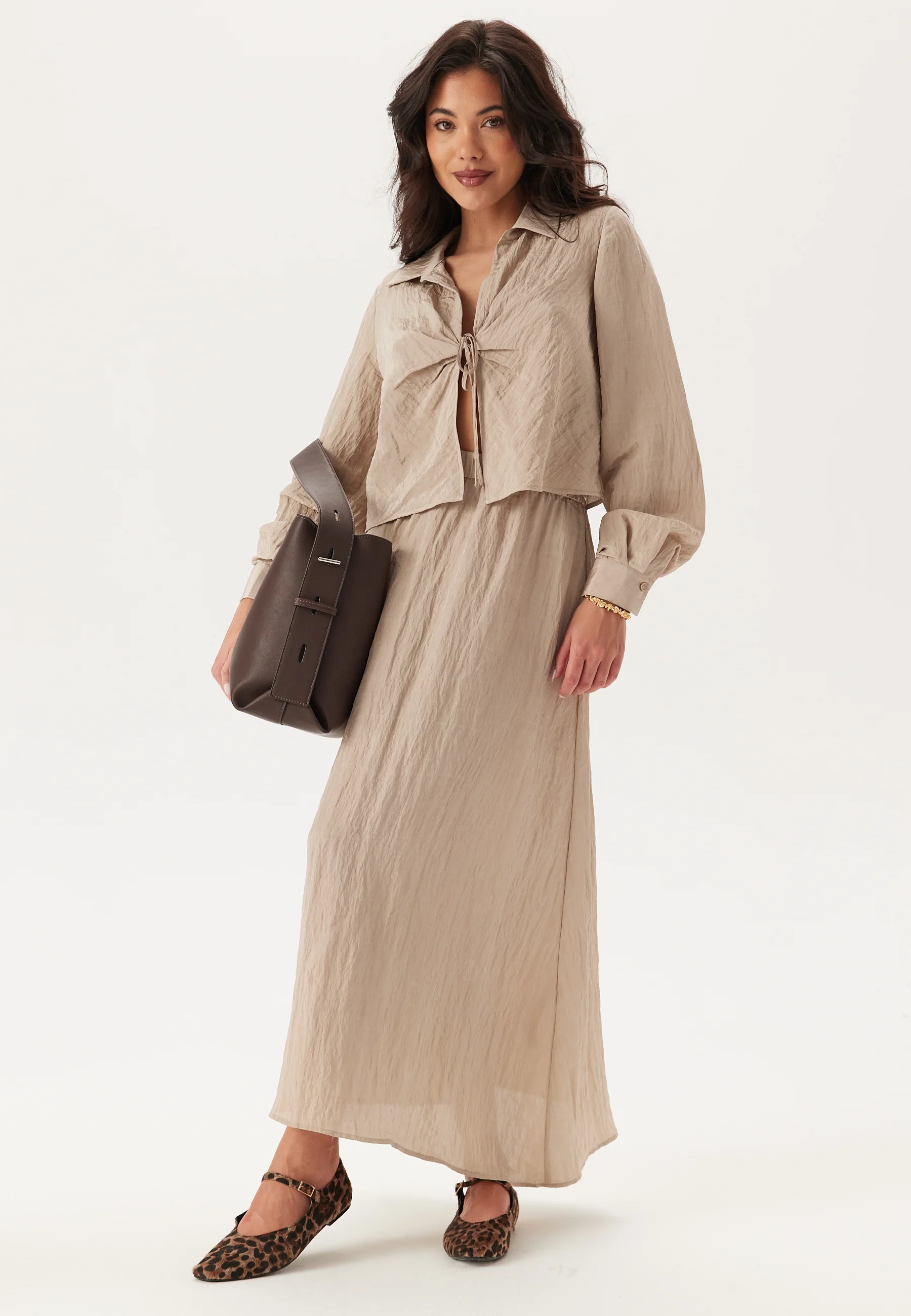 Structured Tie Blouse - Image 5