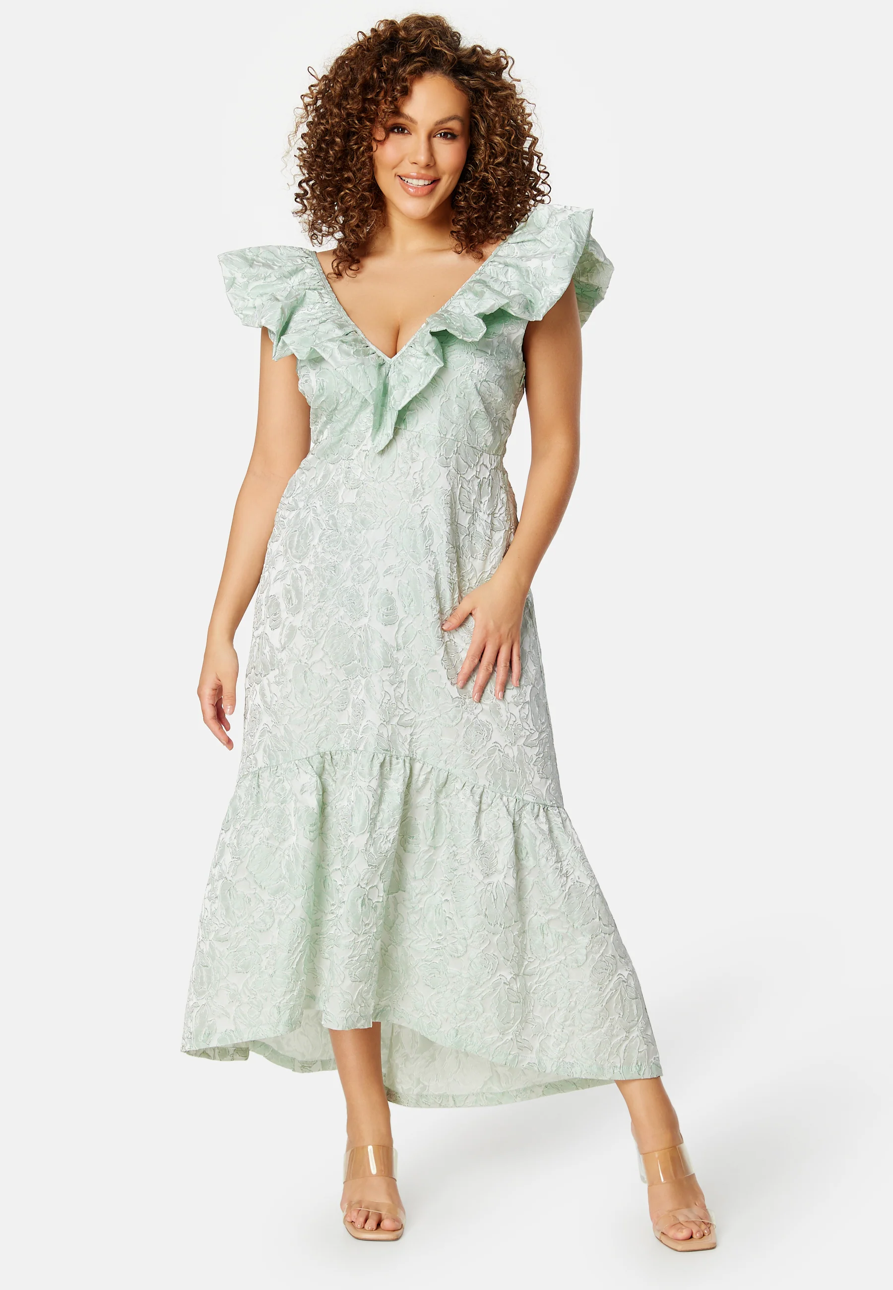 Summer Luxe Flounce Midi Dress - Image 5