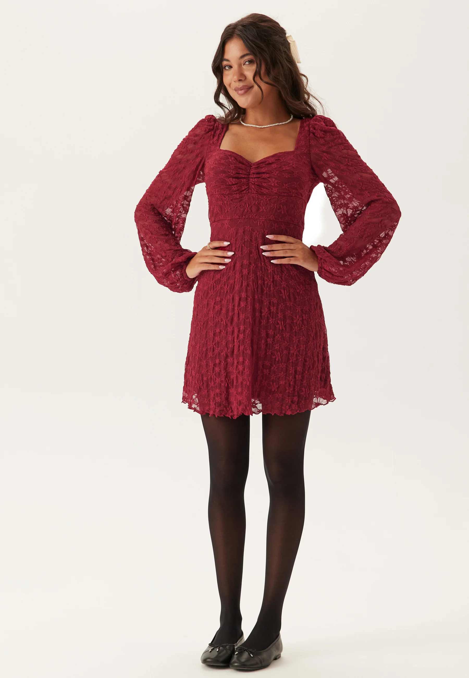 Sweetheart Short Lace Dress - Image 6