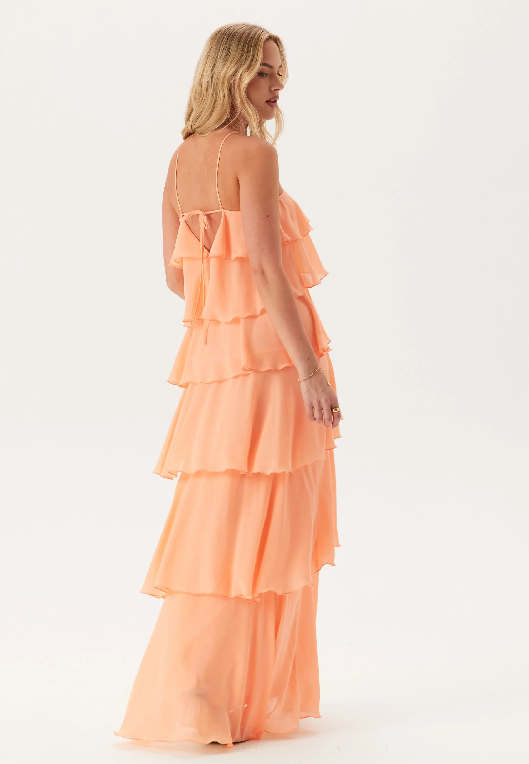 Tie Back Flounce Maxi Dress - Image 4