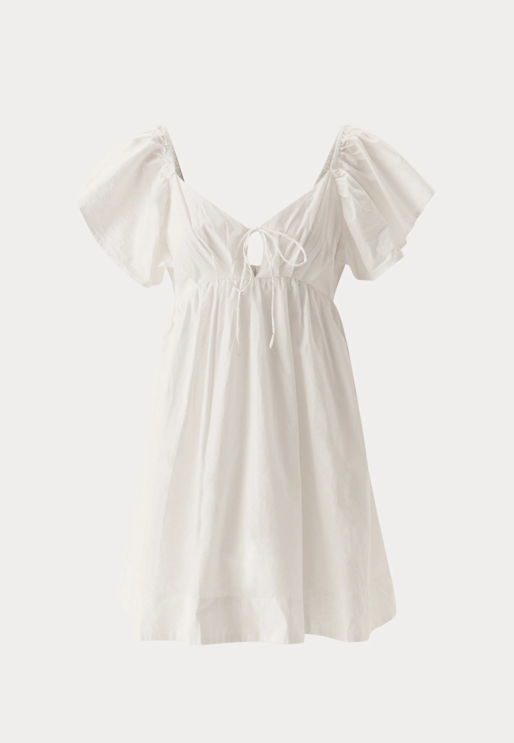 Tie Back Frill Short Dress - Image 3