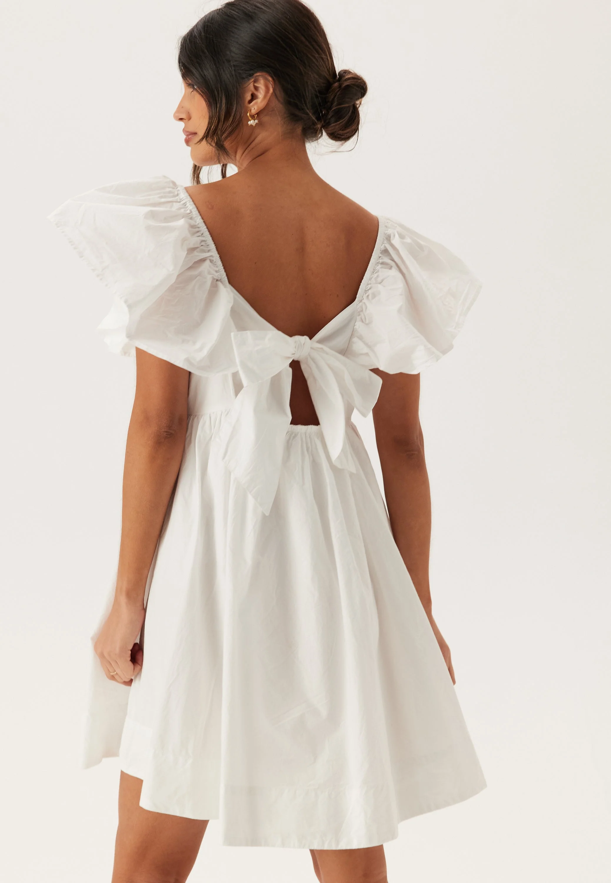 Tie Back Frill Short Dress - Image 6