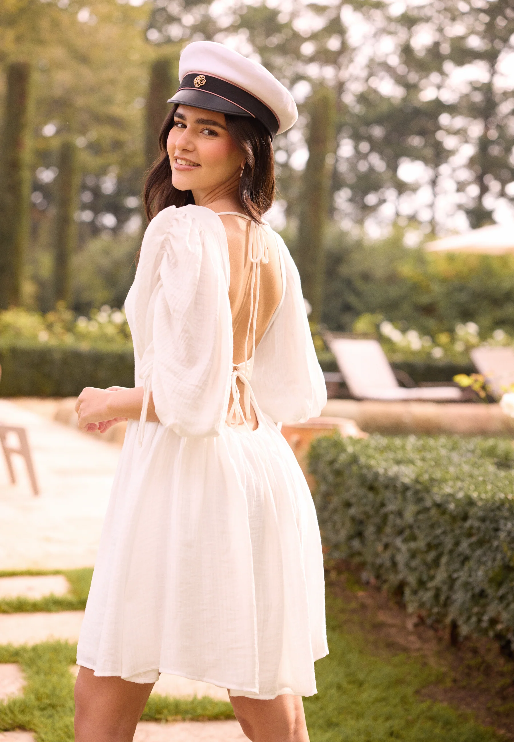 Tie Back Short Dress - Image 4