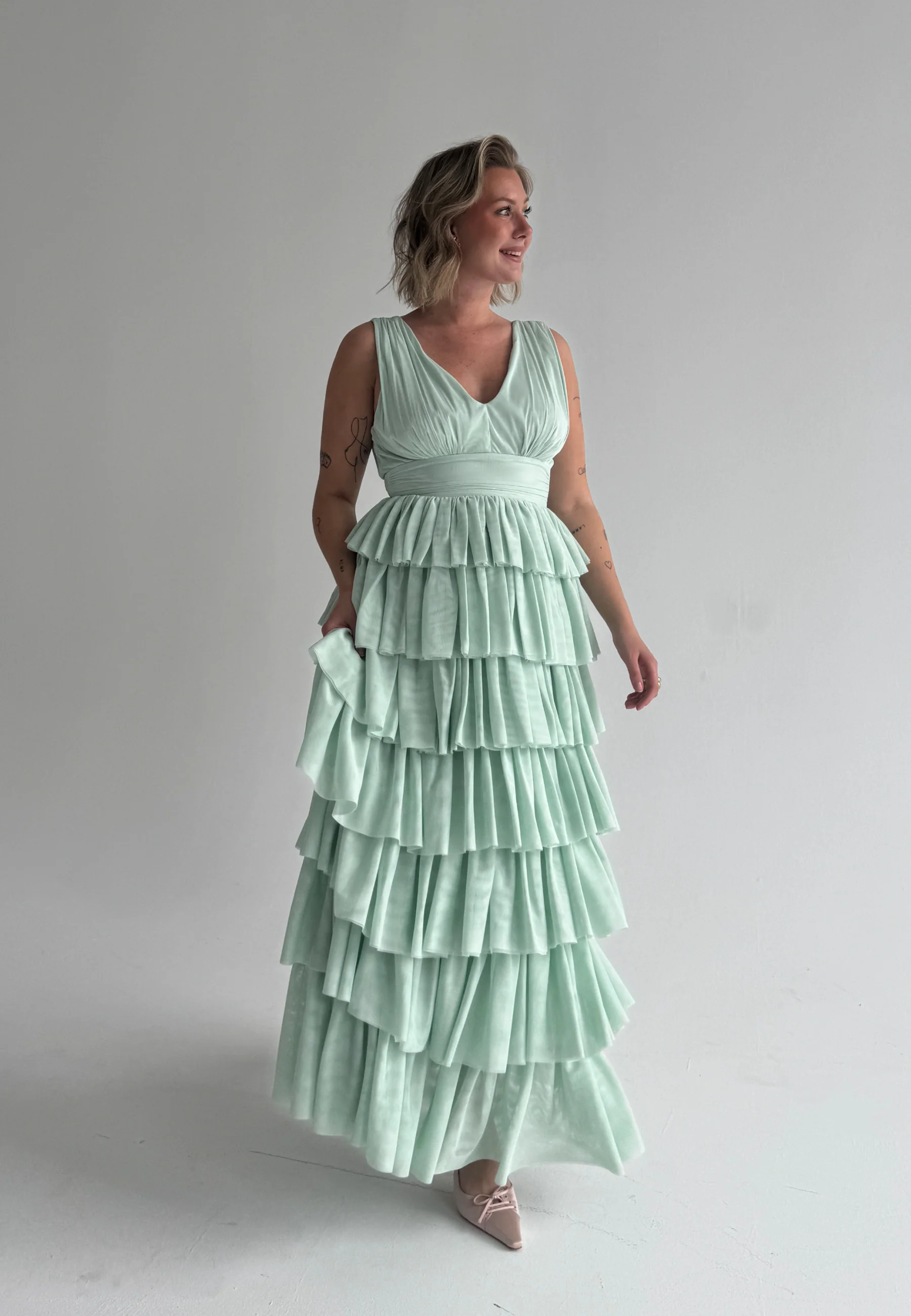 Tulle Frill Gown - Image 3