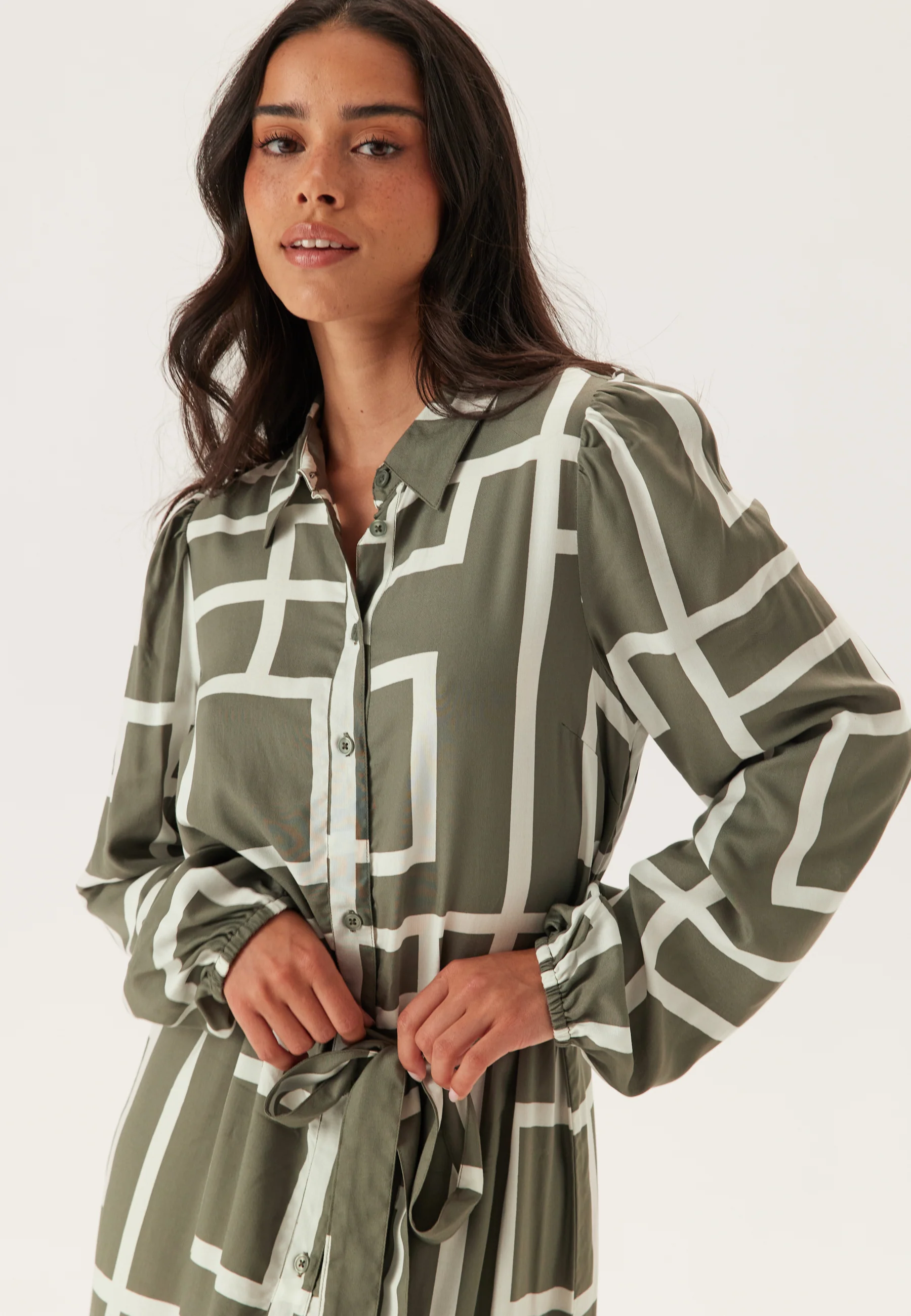 Viscose Long Sleeve Dress - Image 3
