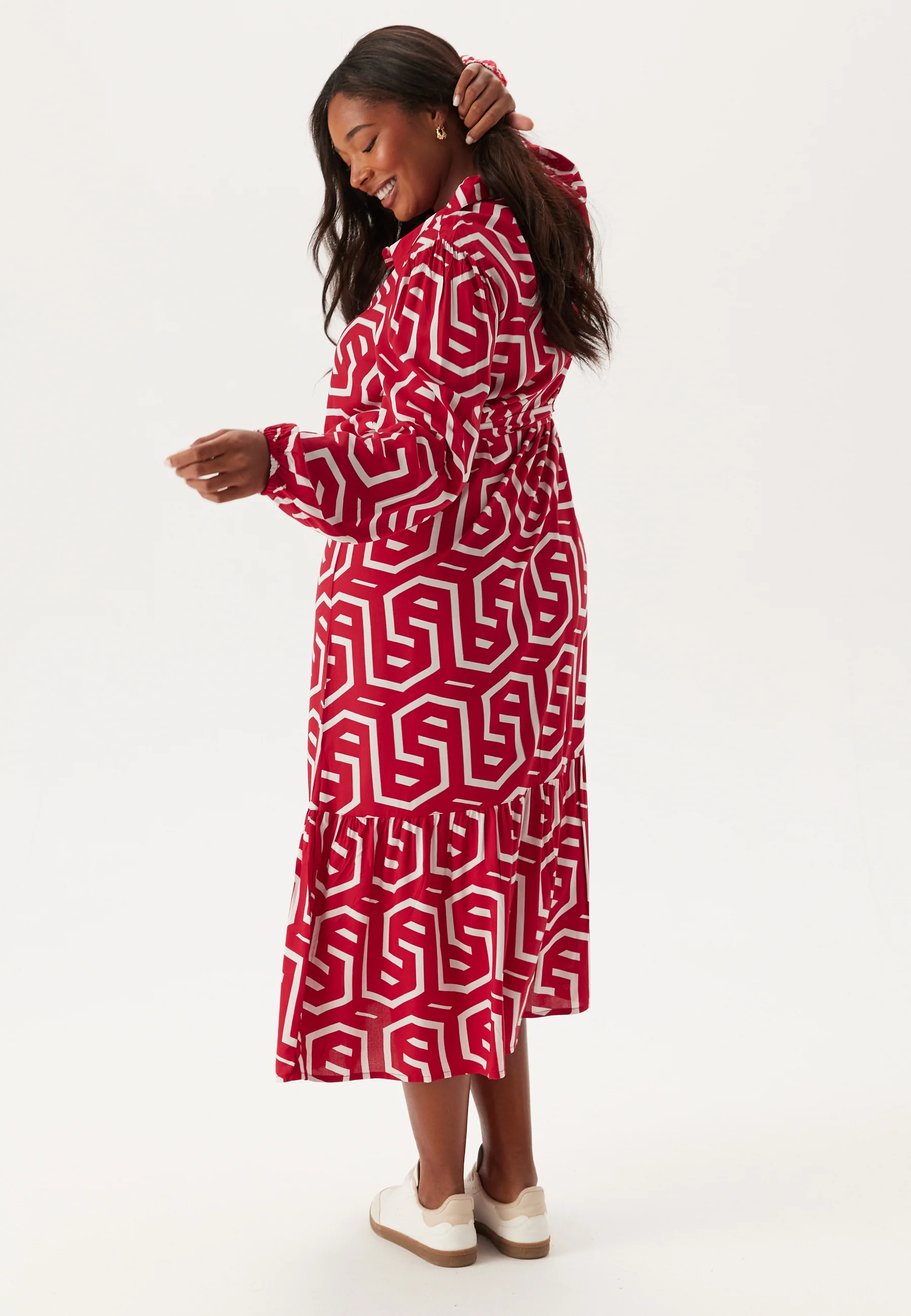 Viscose Long Sleeve Dress - Image 6