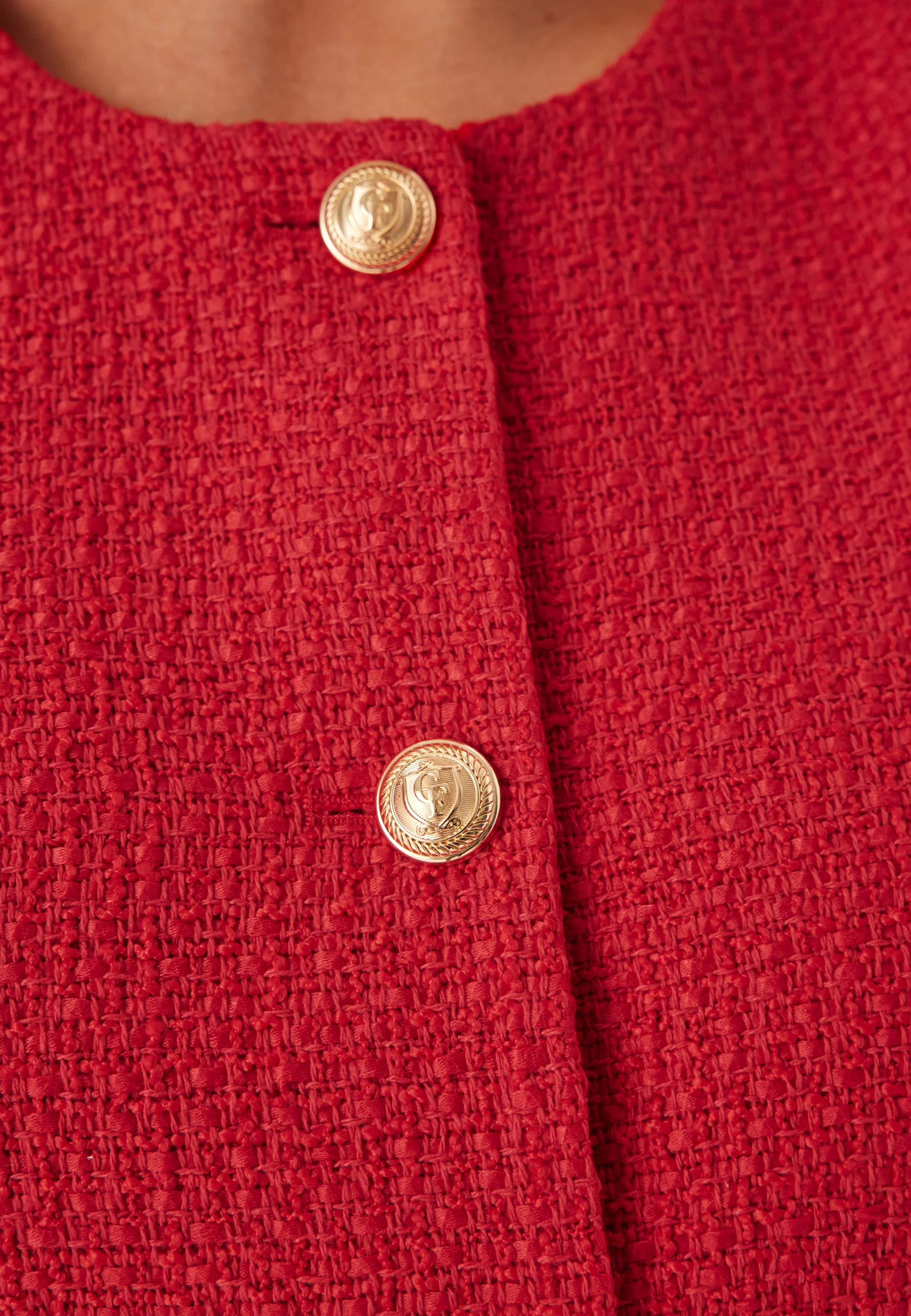 Wide Sleeve Bouclé Jacket - Image 6