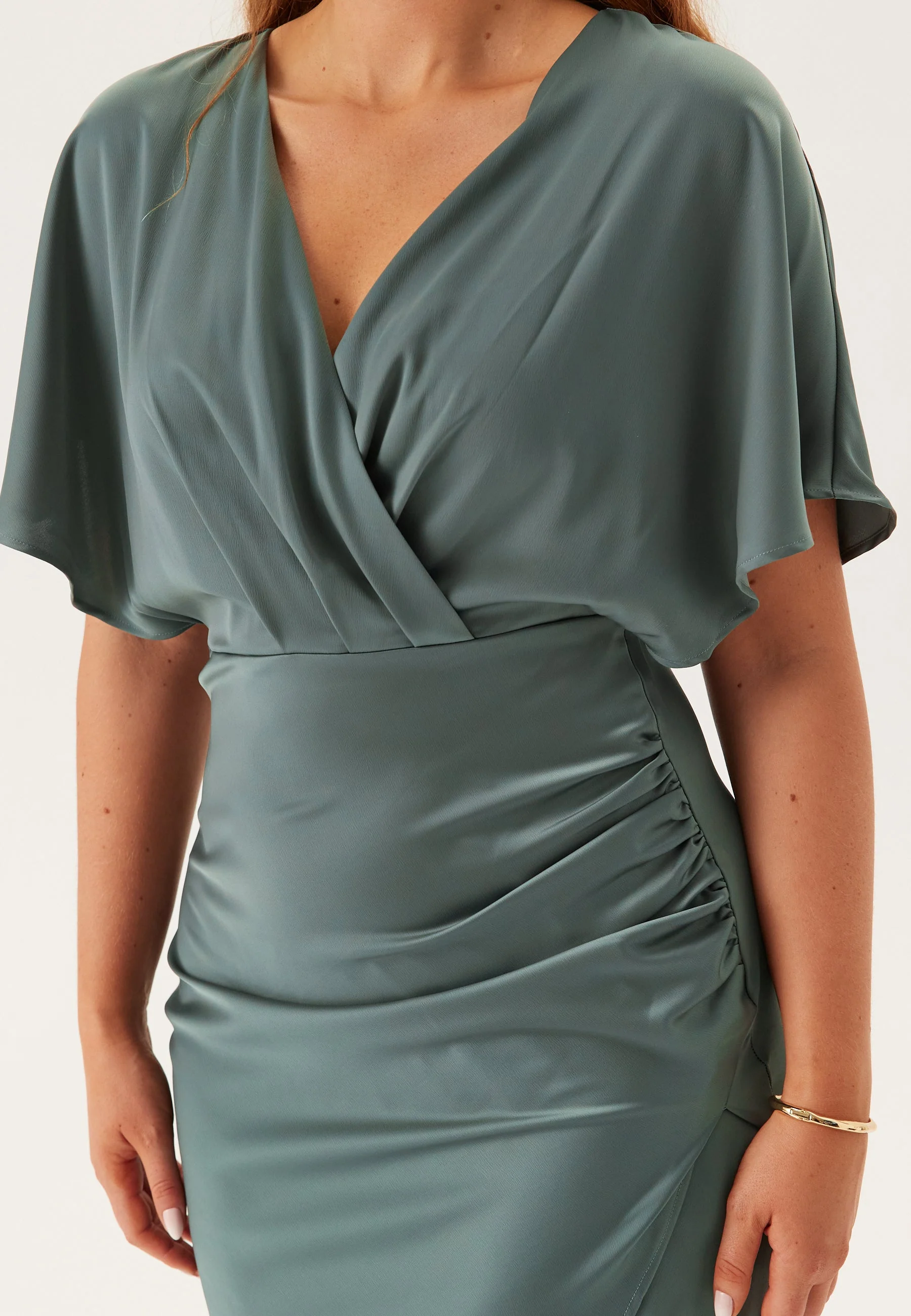 Wrap Satin Gown - Image 10
