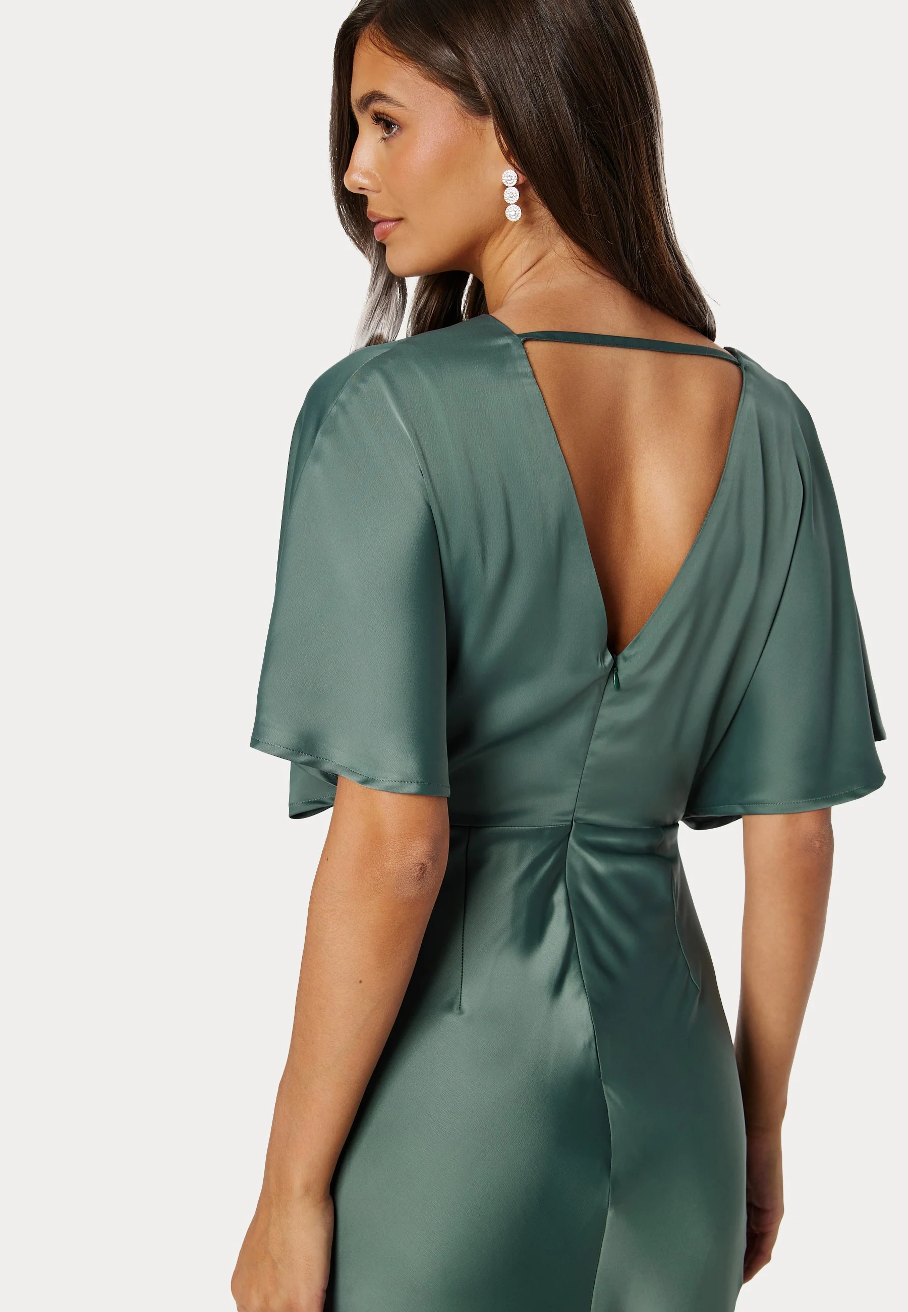 Wrap Satin Gown - Image 5