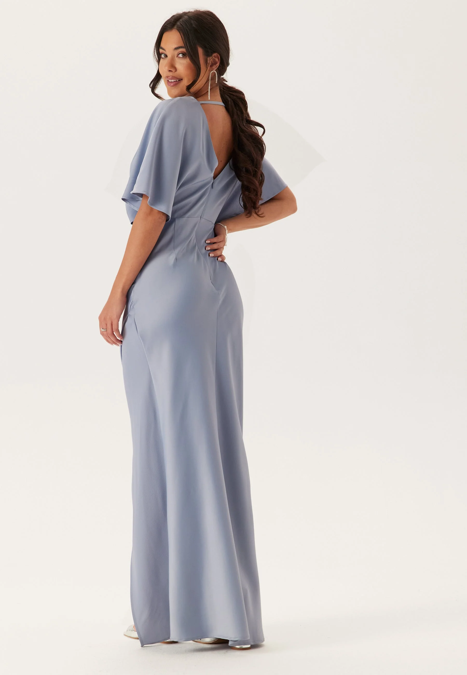 Wrap Satin Gown - Image 3
